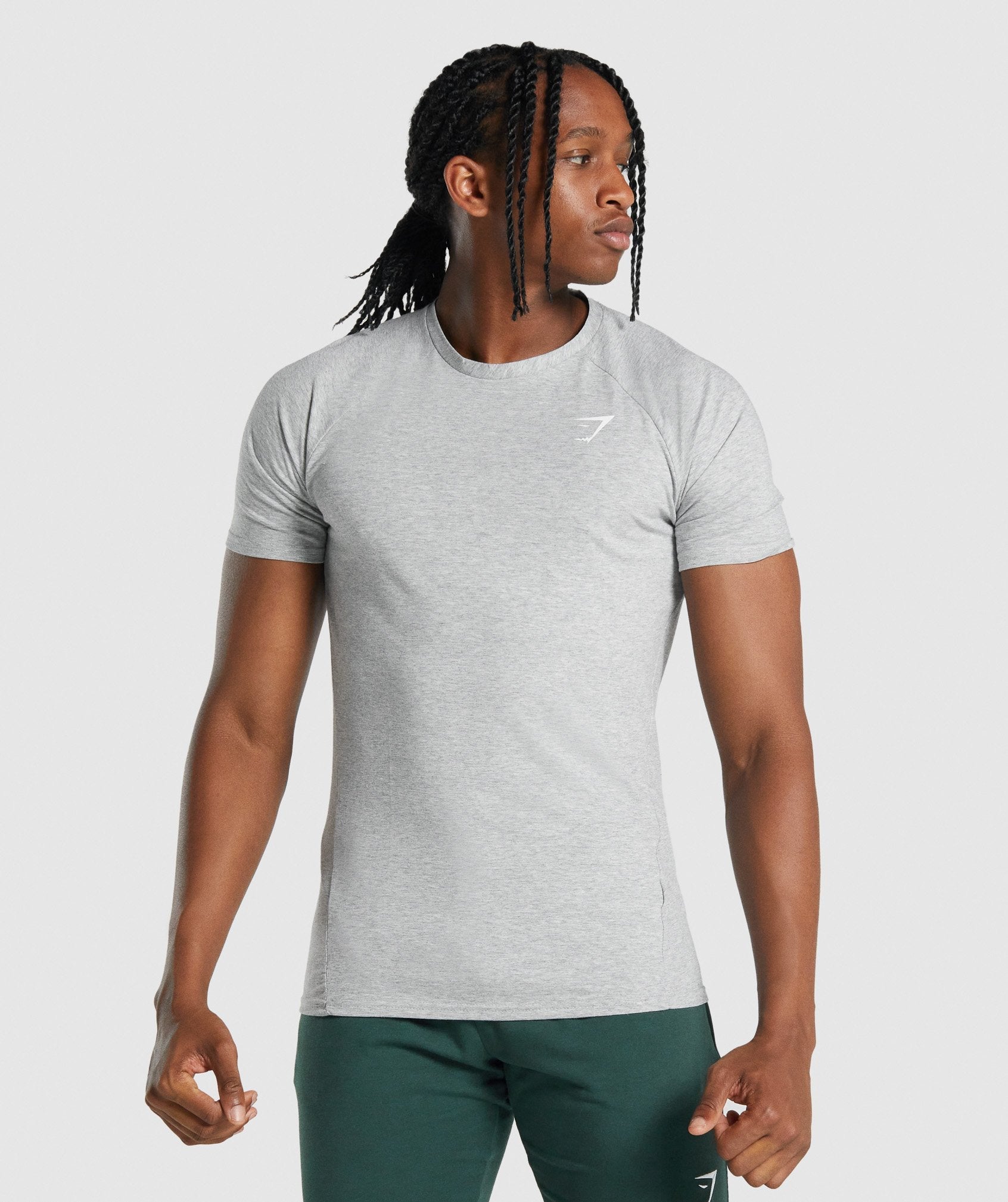 Gymshark Critical 2.0 T-Shirt - Light Grey Marl – Client 446 100K