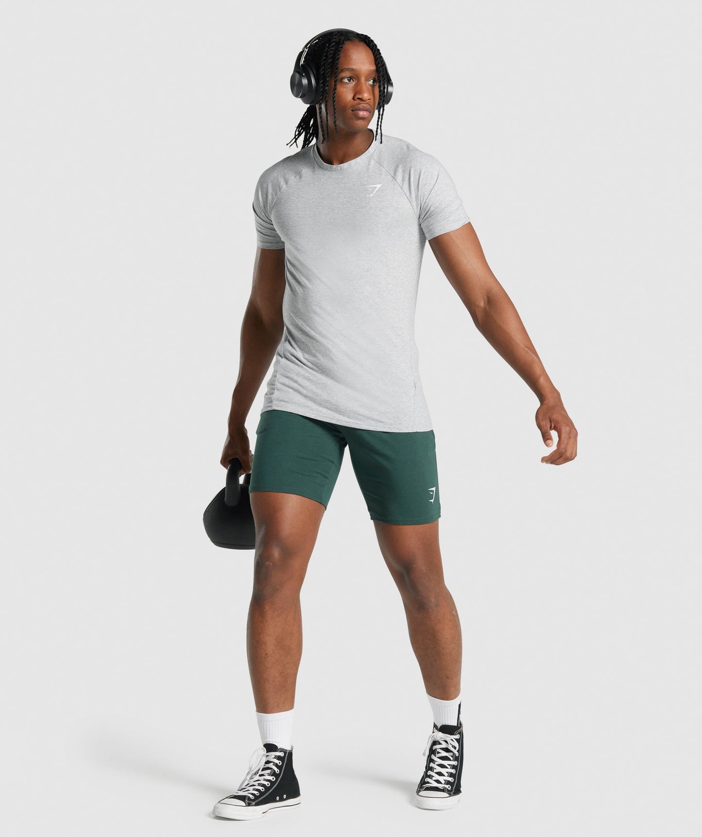 Gymshark Critical 2.0 T -Shirt - hellgraue Mergel