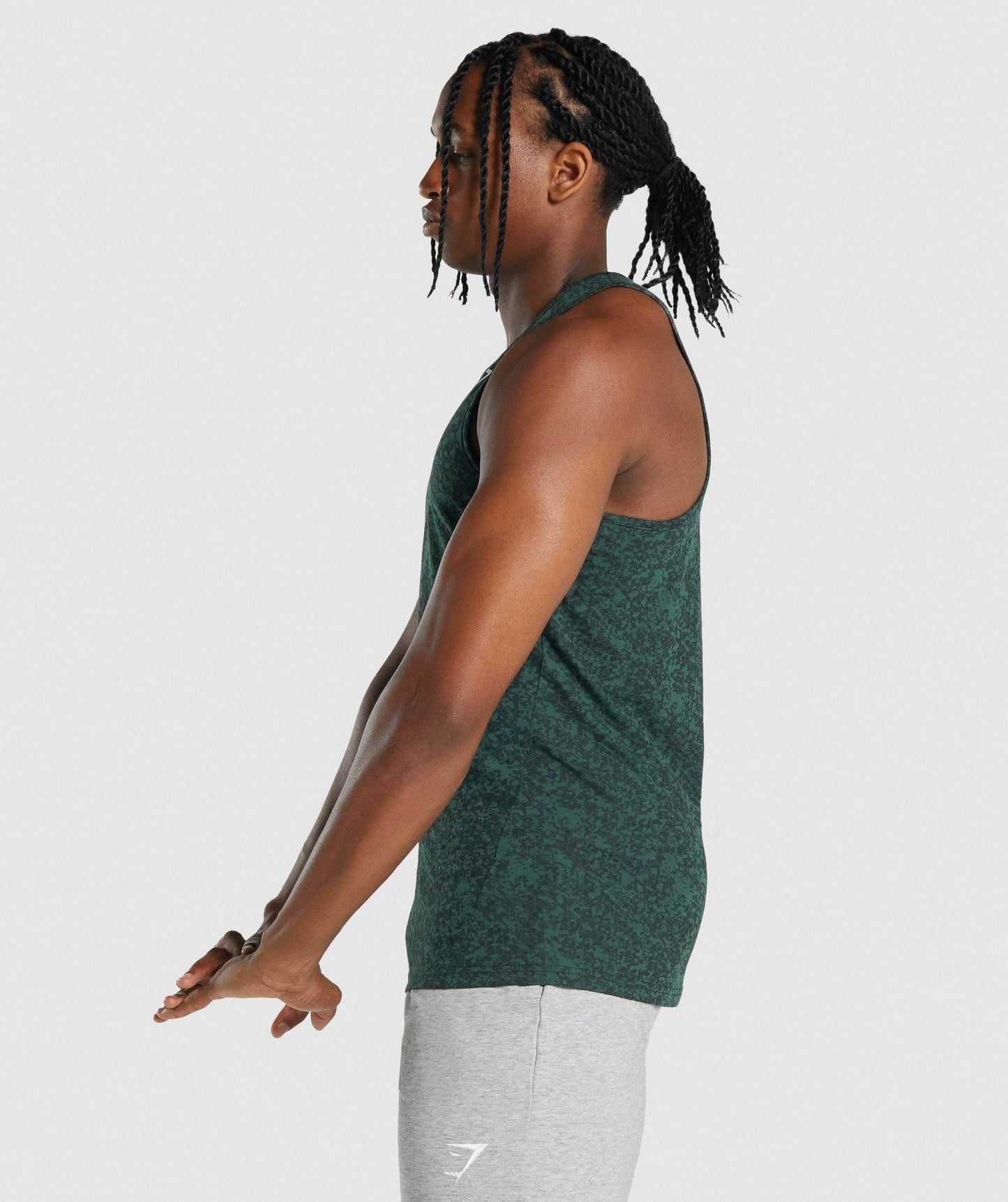 Gymshark Critical 2,0 Tank - Dunkelgrüner Druck