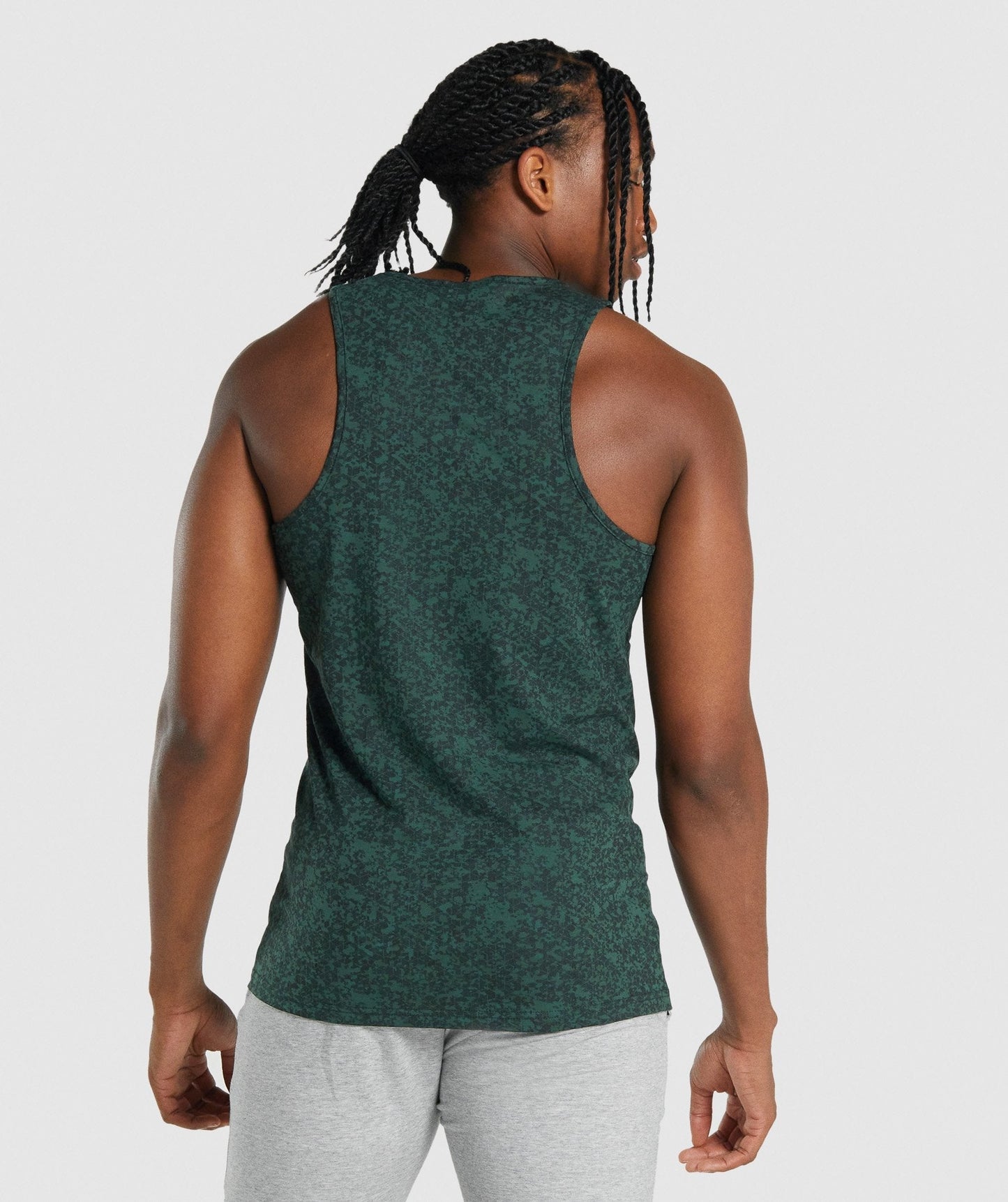 Gymshark Critical 2,0 Tank - Dunkelgrüner Druck