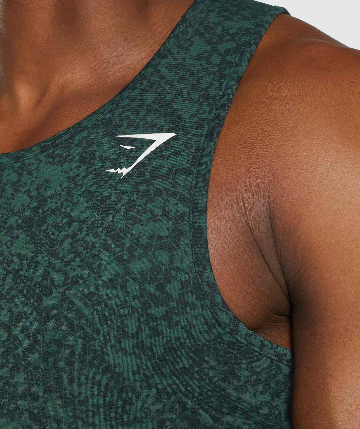 Gymshark Critical 2,0 Tank - Dunkelgrüner Druck
