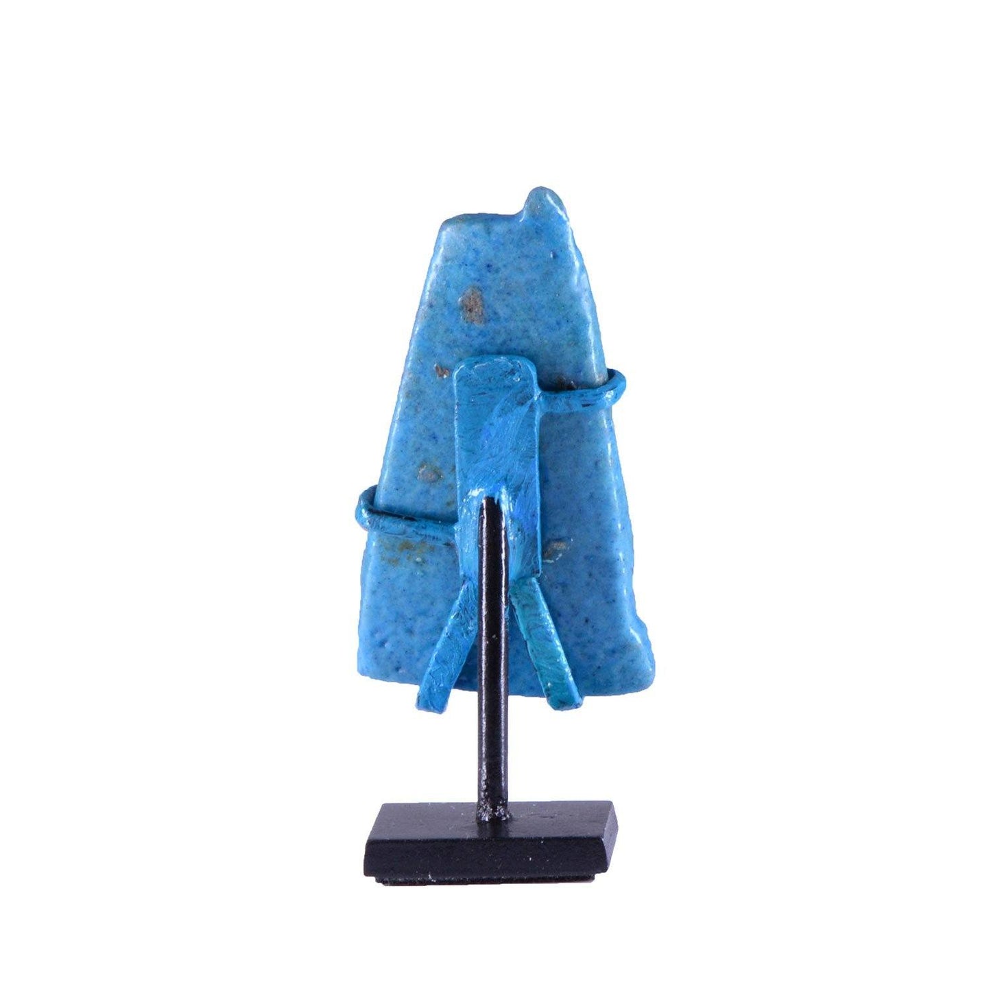 Eine ägyptische Tafel aus blauer Fayence mit der Trauernden Isis, Spätzeit, ca. 664 - 332 v. Chr.