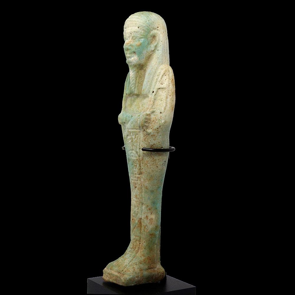 Ein ägyptischer Uschebti für den Armeeaufseher Horchebi, 26. Dynastie, ca. 664 - 525 v. Chr.