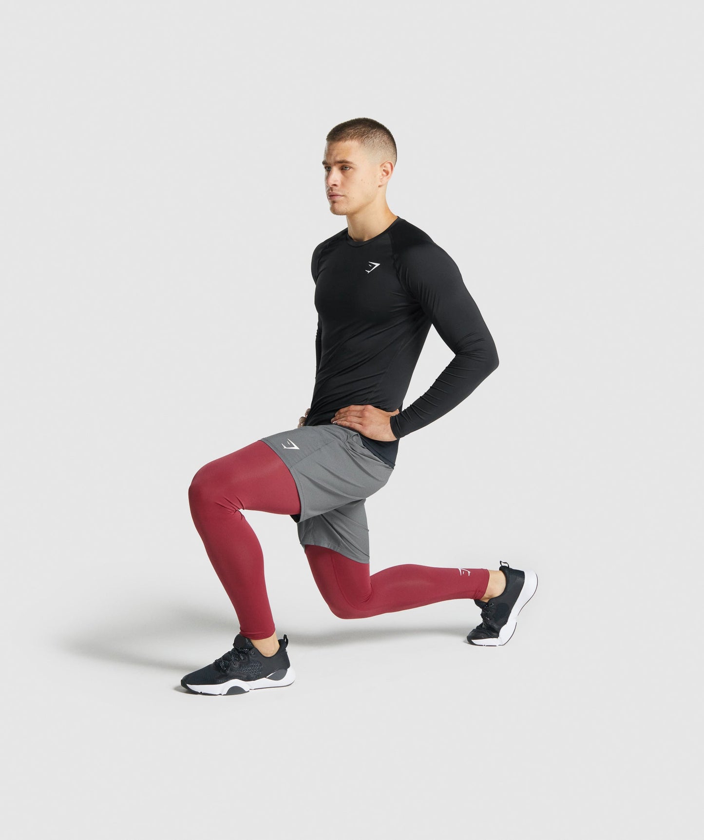 Gymshark Element Baselayer Leggings - Burgund