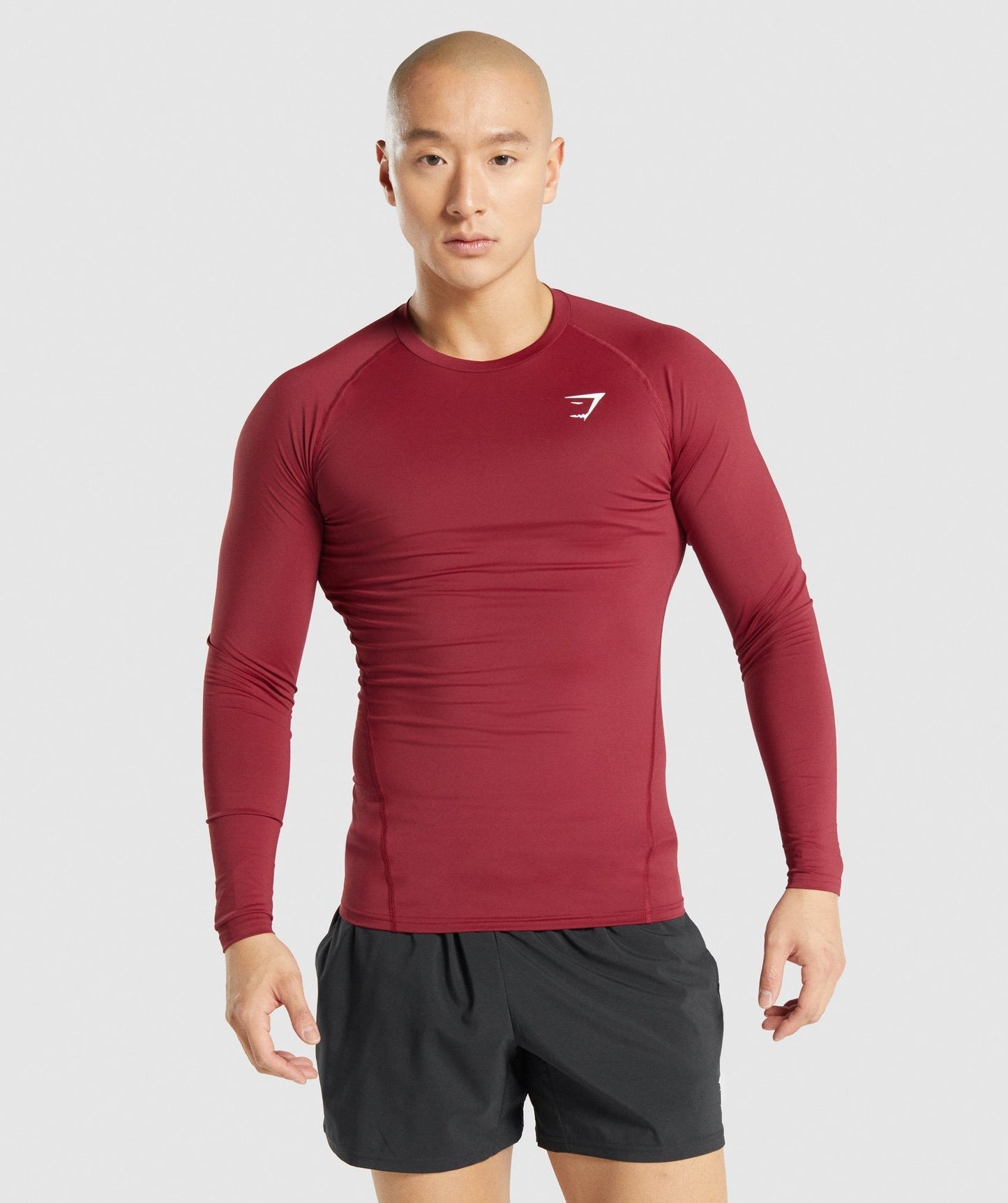 Gymshark -Element Baselayer Langarm T -Shirt - Burgund