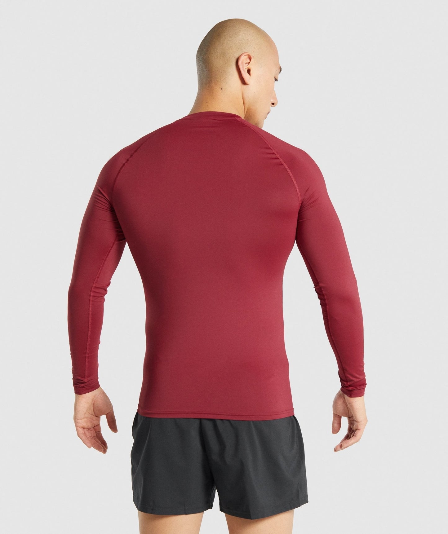 Gymshark -Element Baselayer Langarm T -Shirt - Burgund