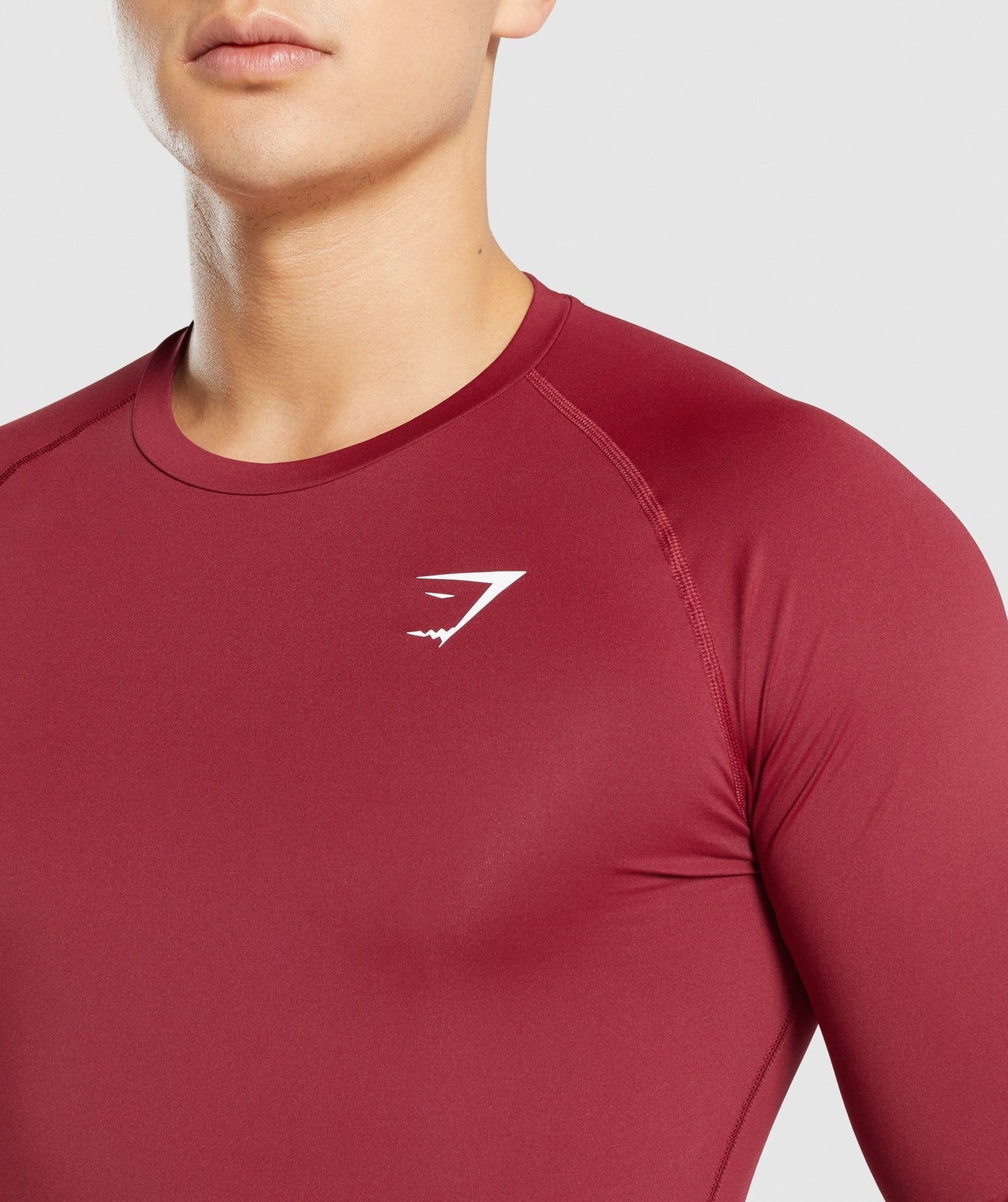 Gymshark -Element Baselayer Langarm T -Shirt - Burgund