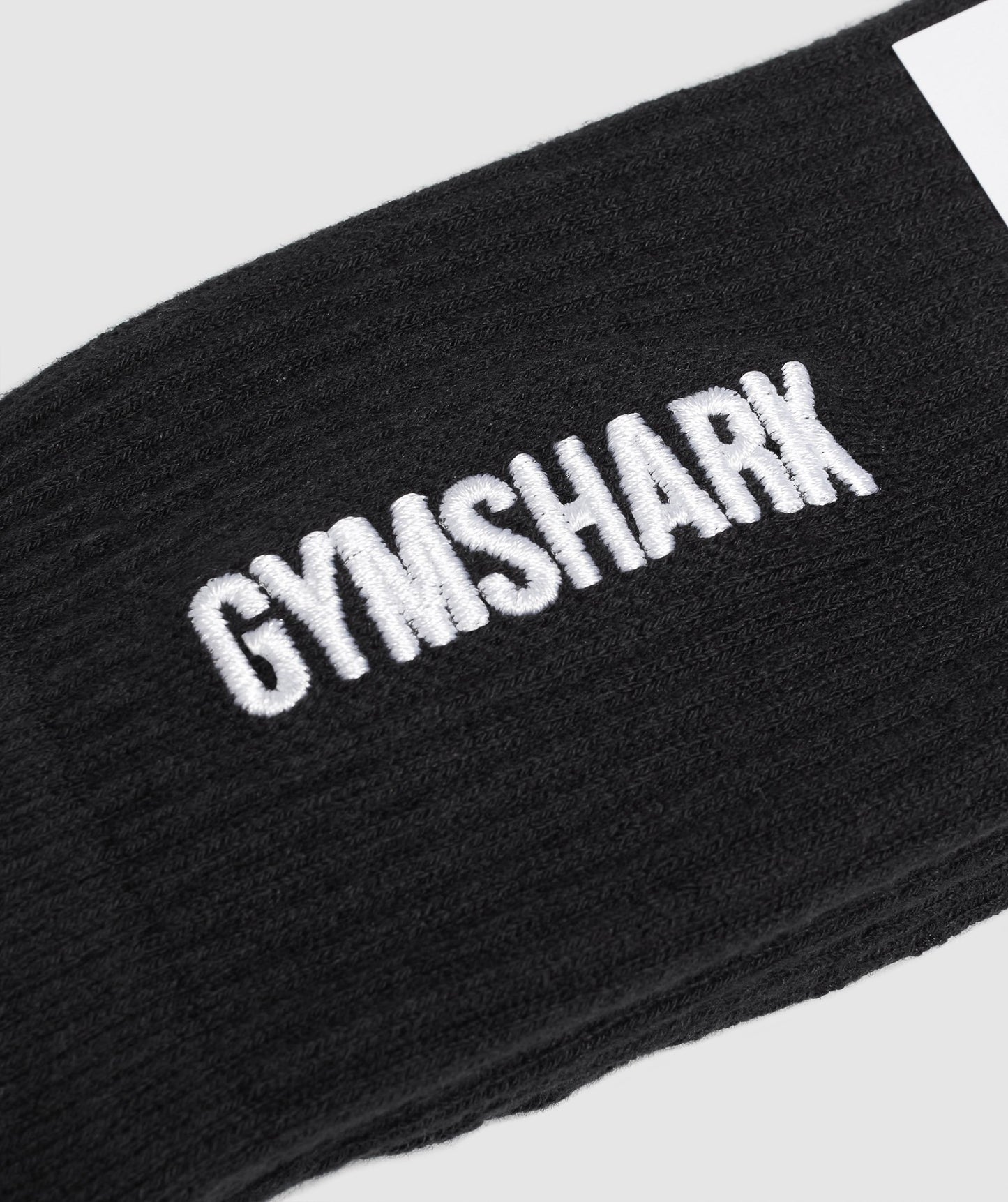 Gymshark bestickte Logo -Crew -Socken - schwarz