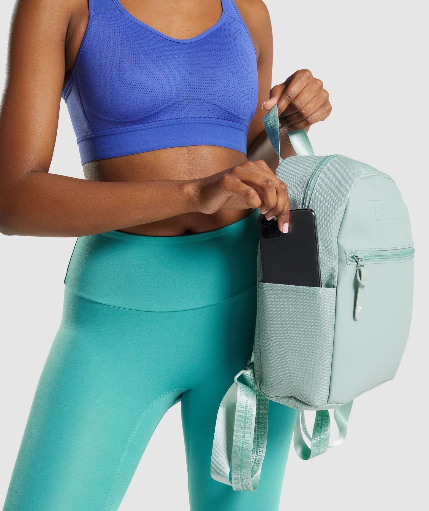 Gymshark Everyday Mini Rucksack - hellblau