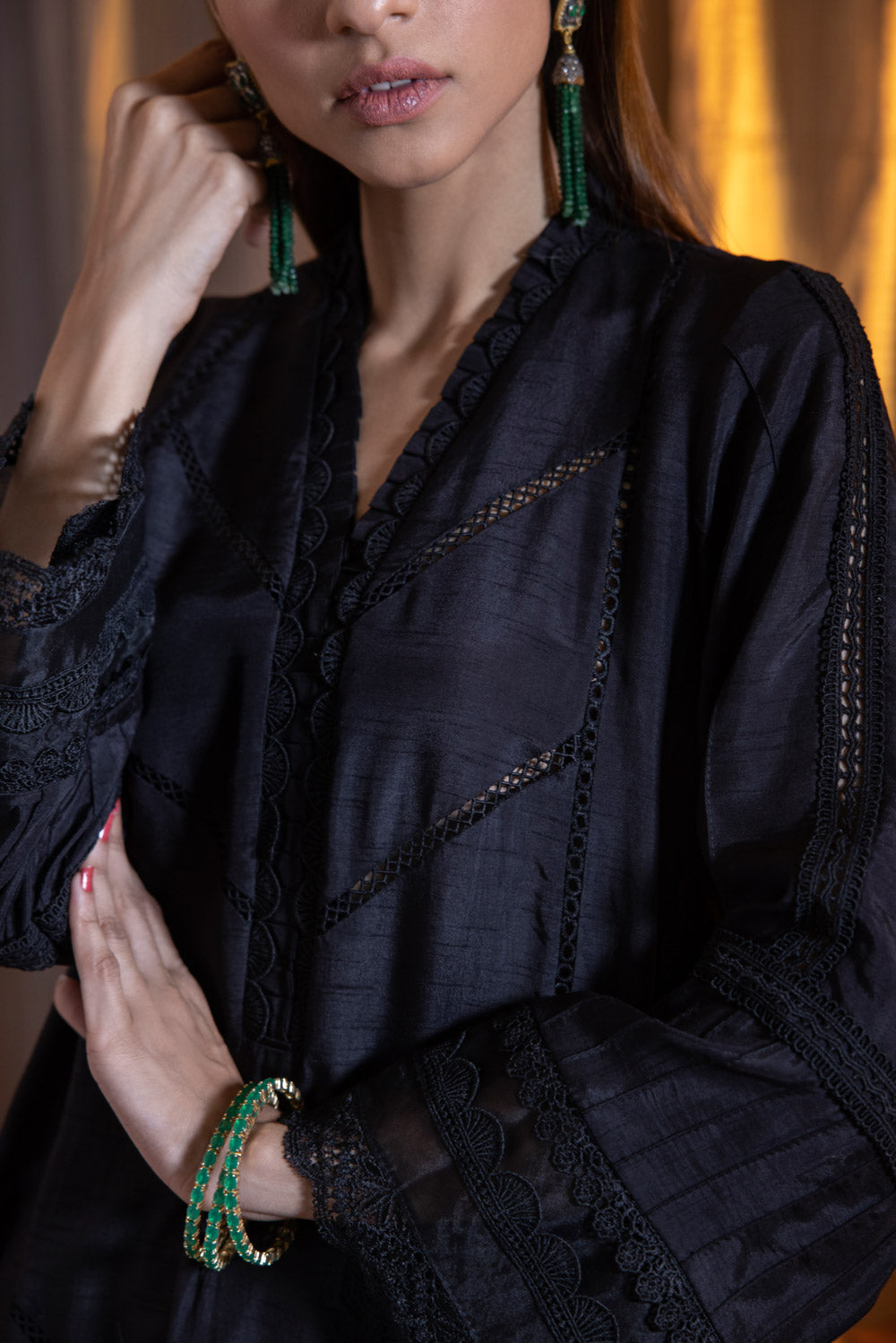 Solid Raw Silk Shirt