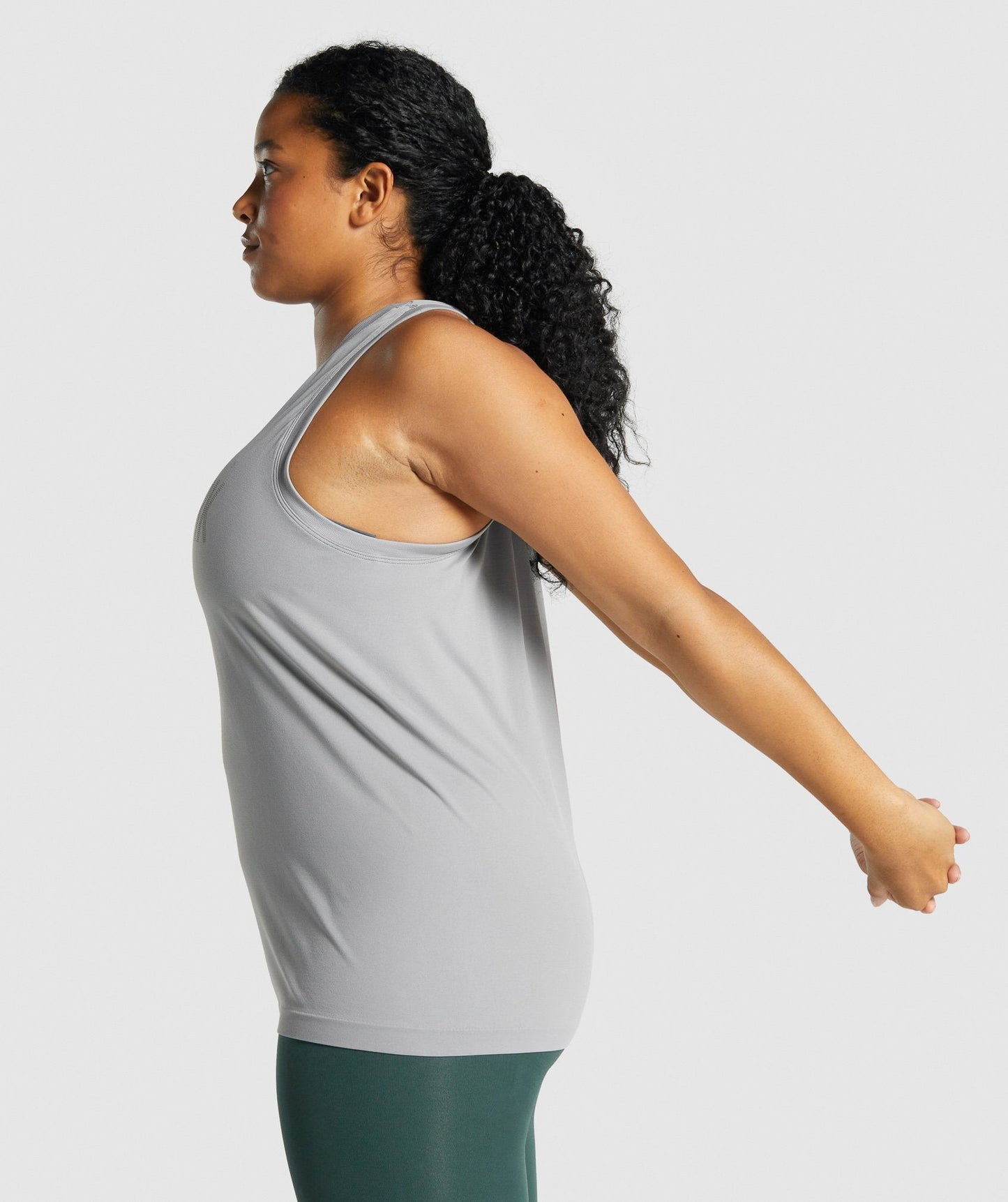 Gymshark fit nahtlose lose Weste - grau