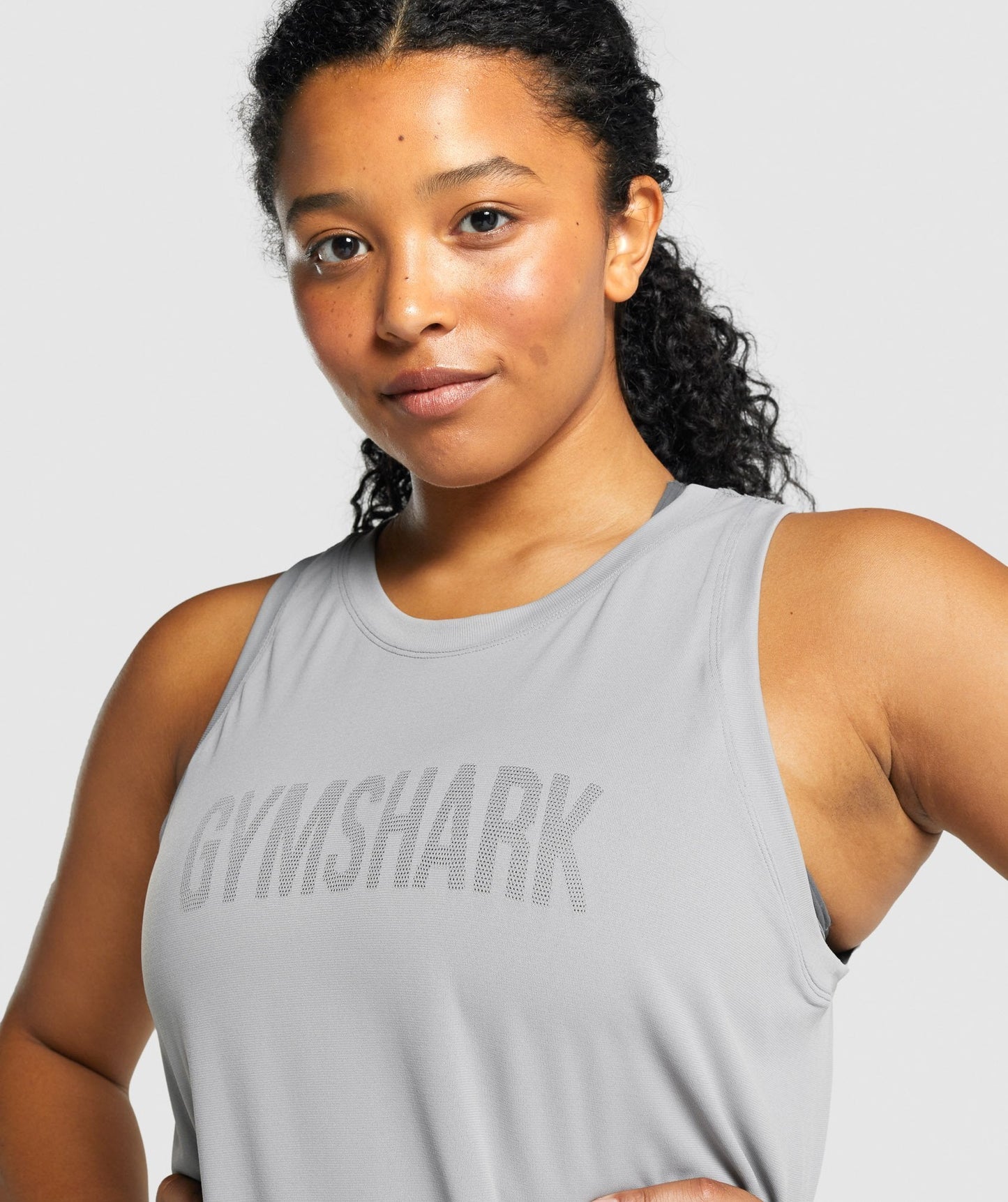Gymshark fit nahtlose lose Weste - grau