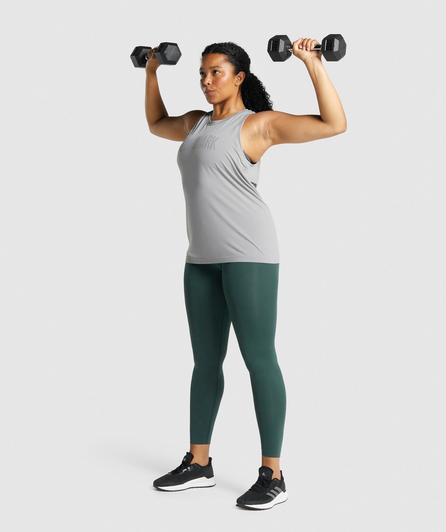 Gymshark fit nahtlose lose Weste - grau