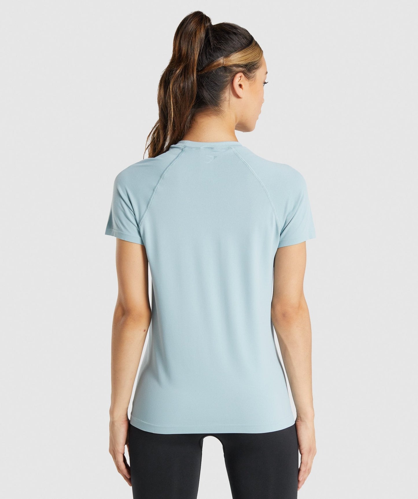 Gymshark Fit nahtloses lose T -Shirt - Blau