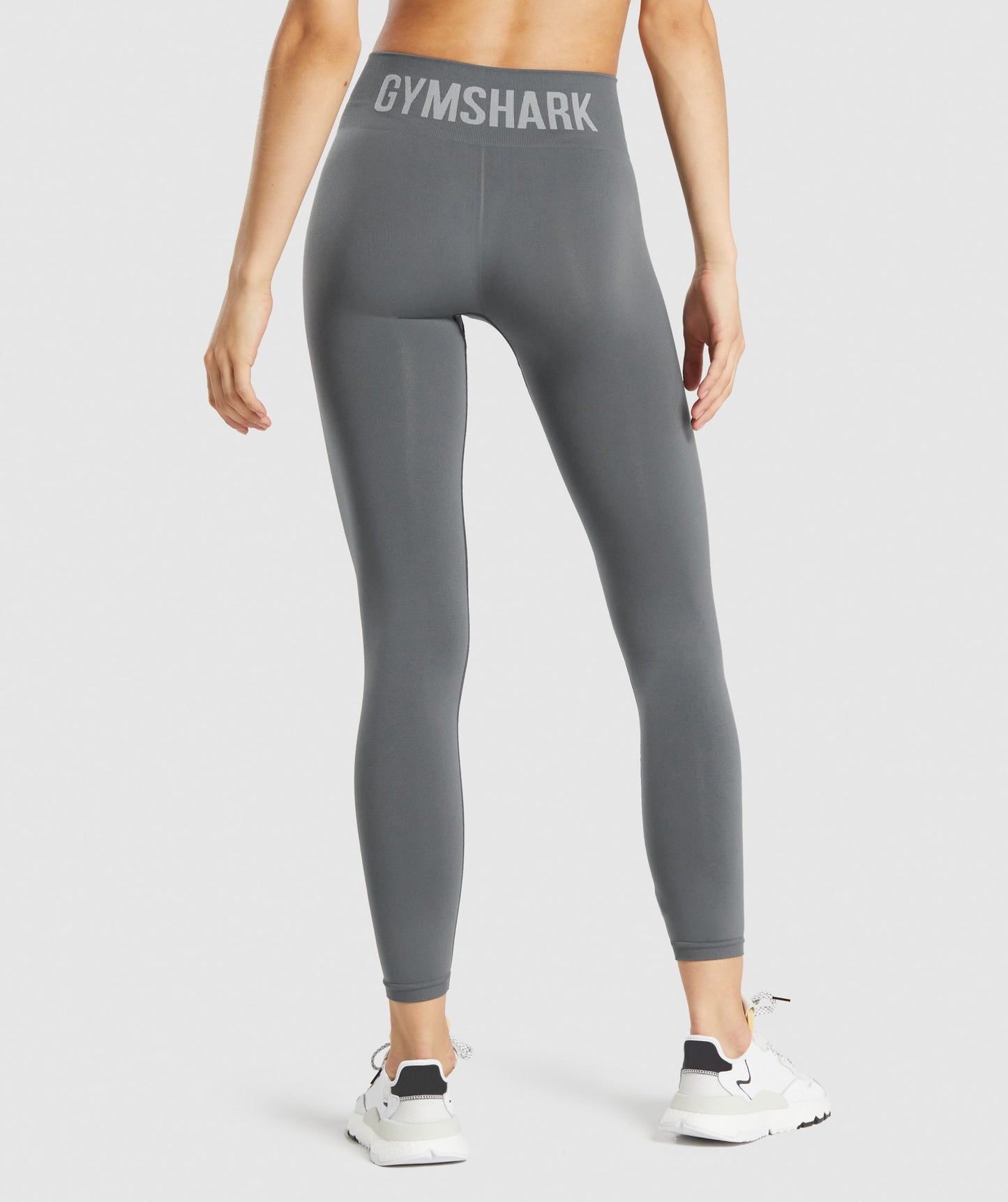 Gymshark fit nahtlose Mid -Rise -Leggings - Holzkohle