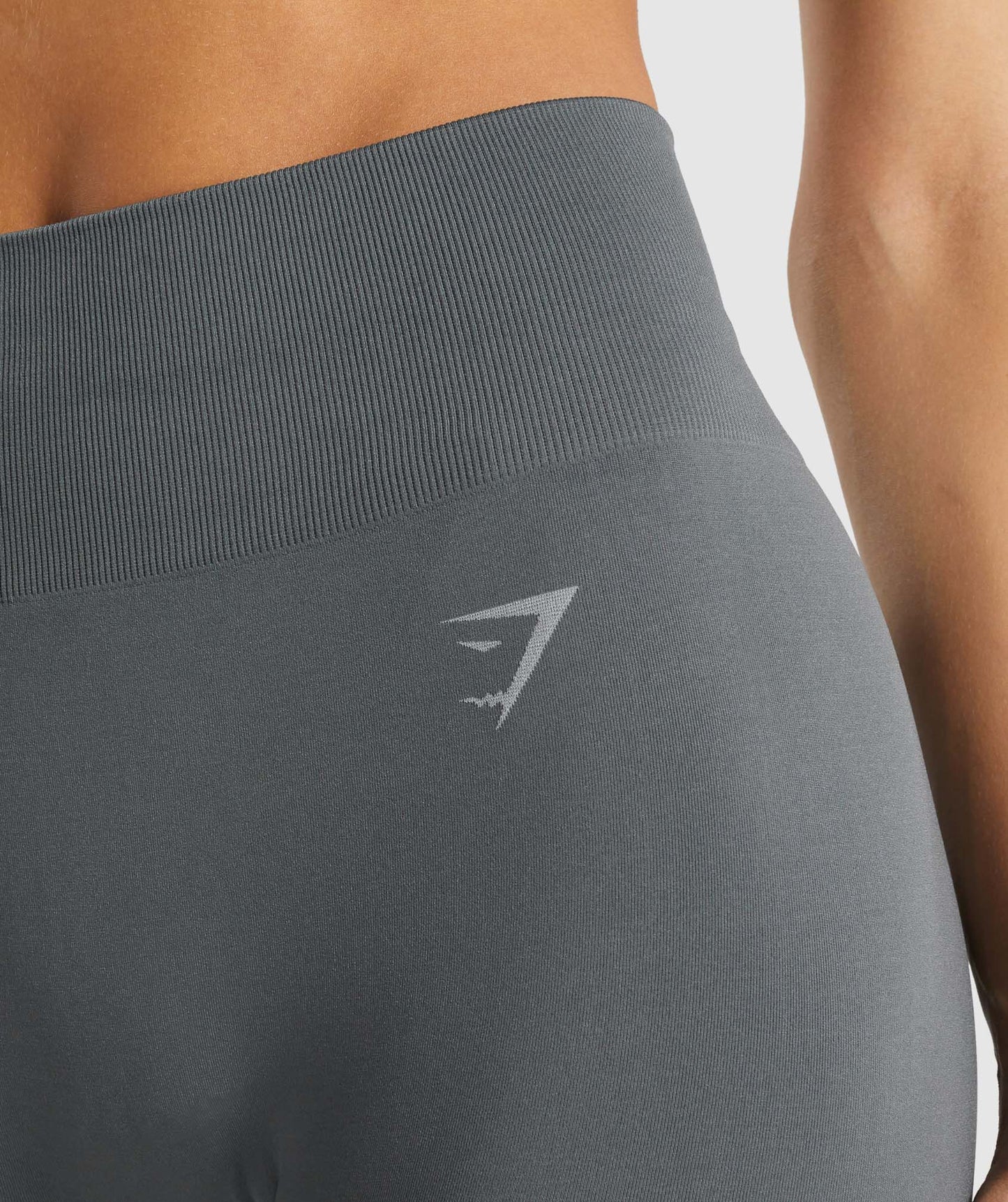Gymshark fit nahtlose Mid -Rise -Leggings - Holzkohle