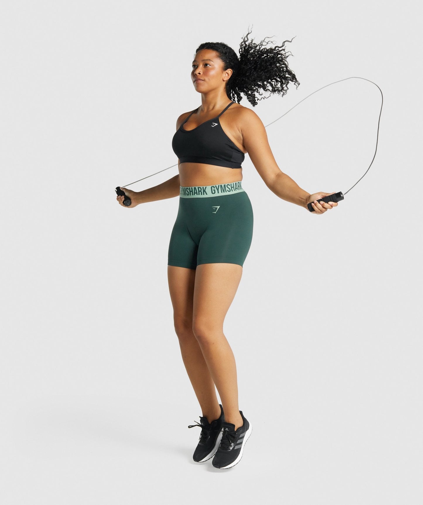 Gymshark fit nahtlose Shorts - grün