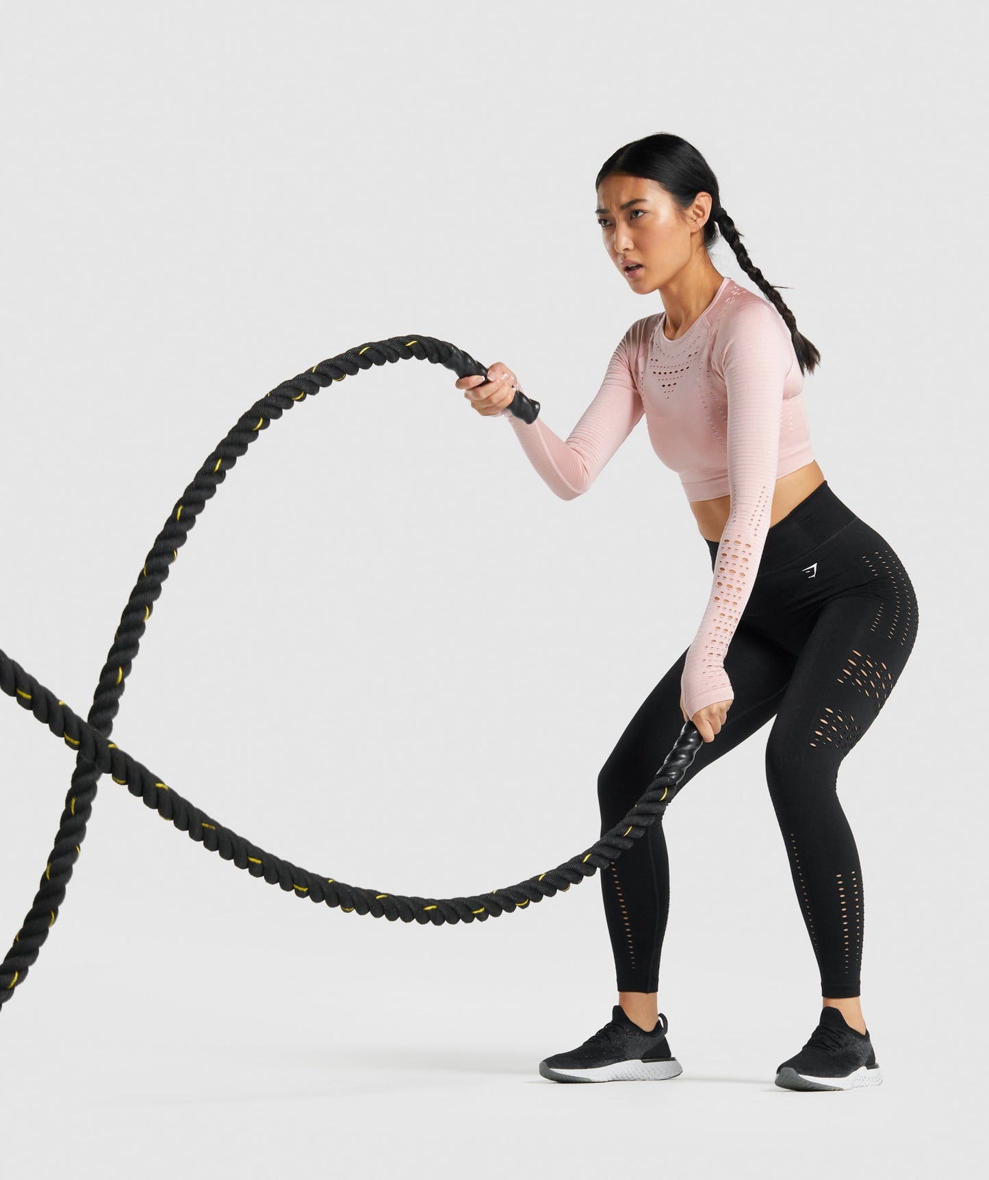 Gymshark leuchten nahtlose Strumpfhosen - schwarz