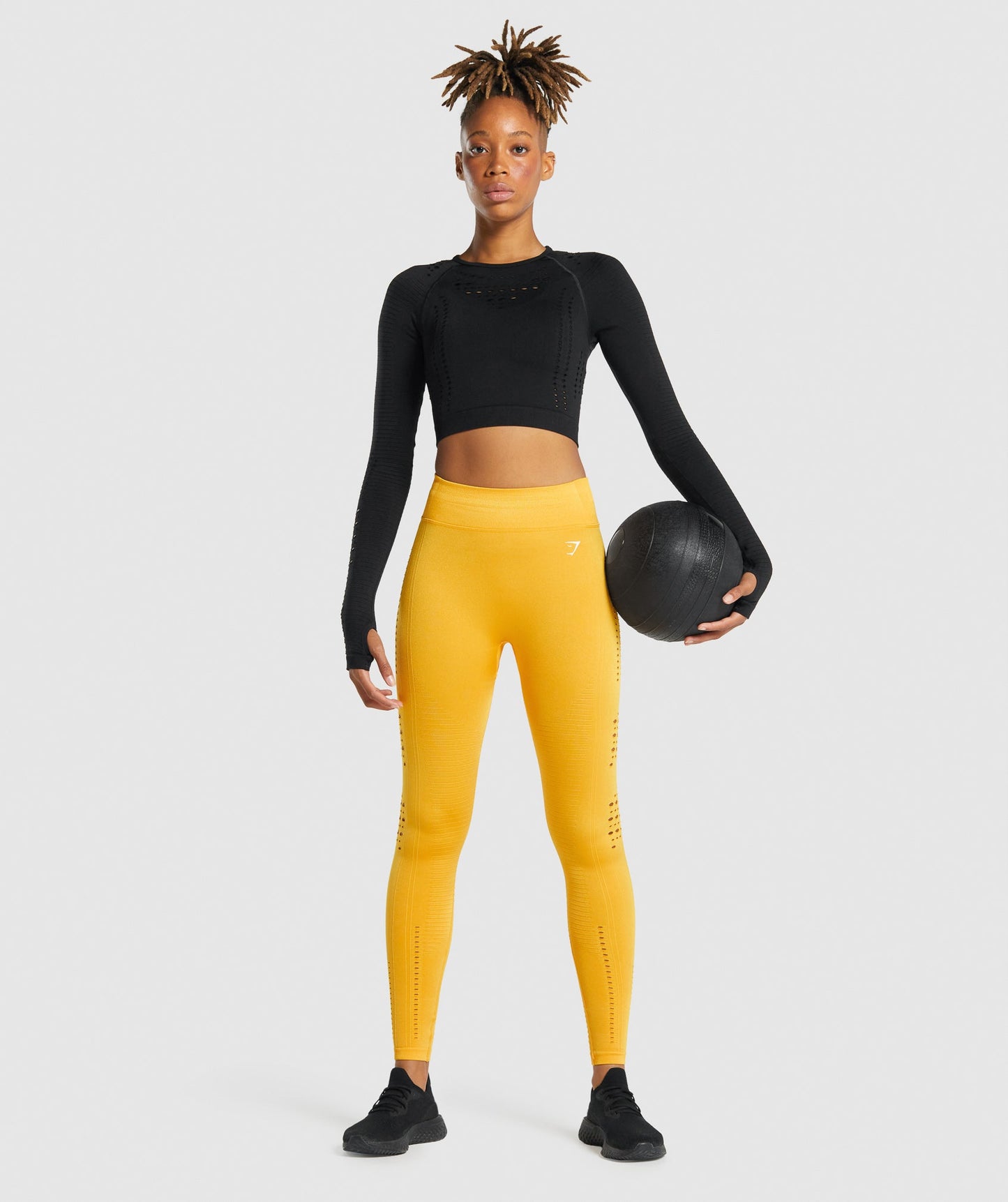 Gymshark leuchten nahtlose Strumpfhosen - Gelb