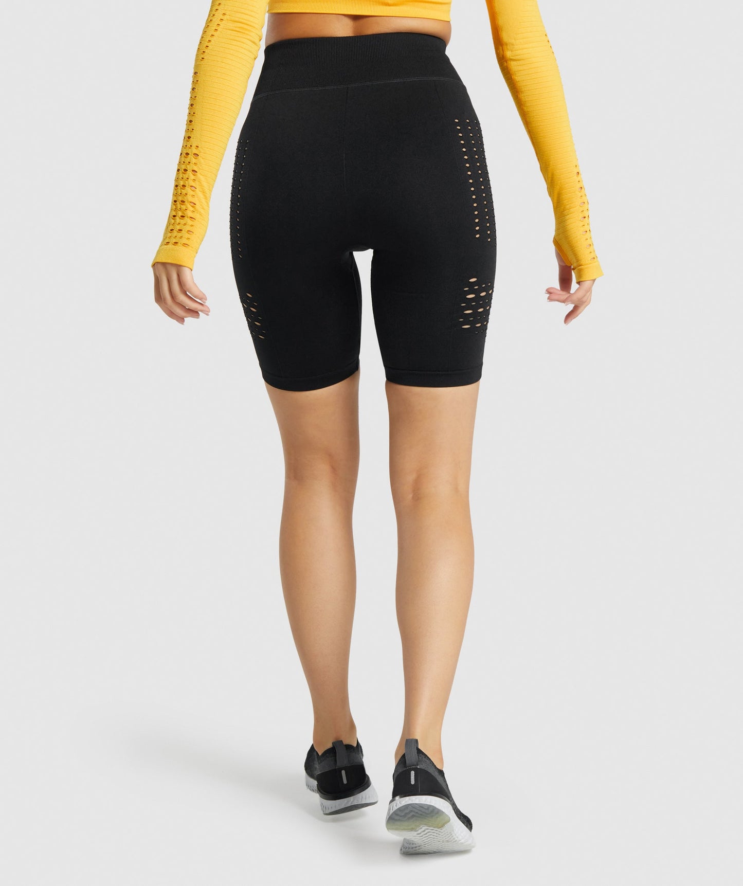Gymshark Glühen nahtlose Shorts - schwarz
