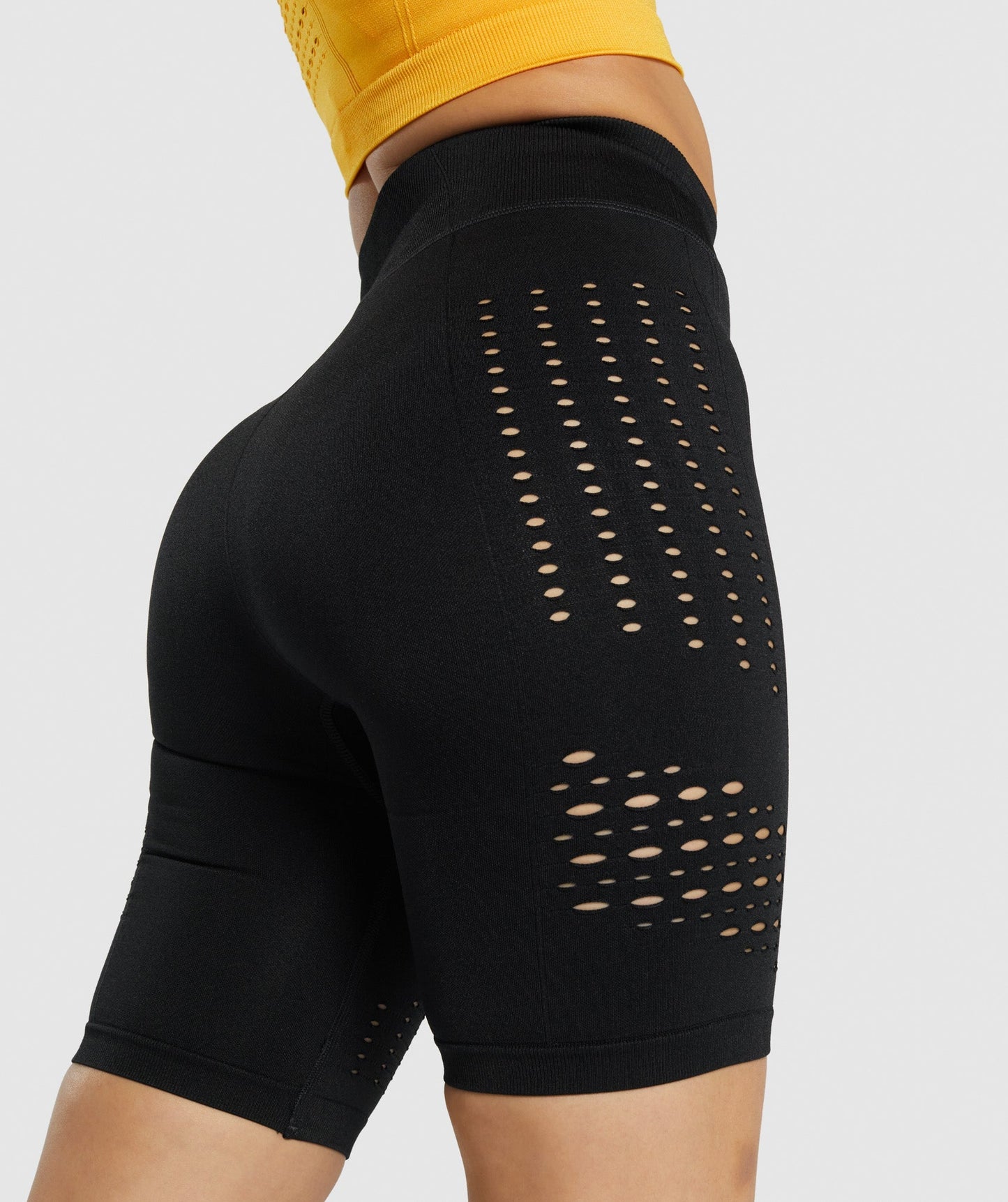 Gymshark Glühen nahtlose Shorts - schwarz