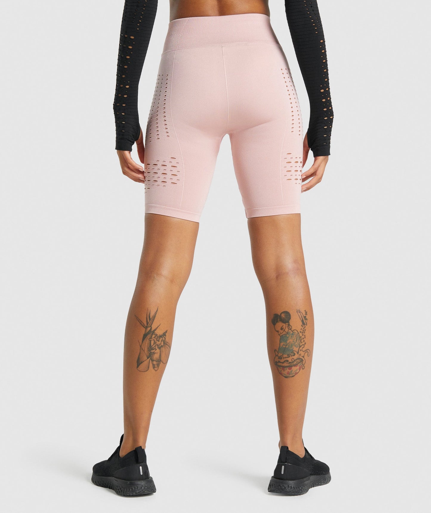 Gymshark Glühen nahtlose Shorts - hellrosa