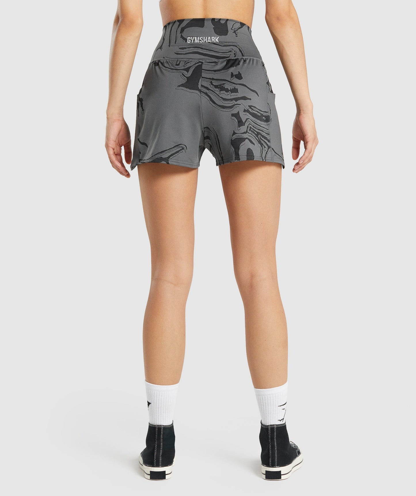 GS Power Jacquard Shorts - Schwarzer Druck