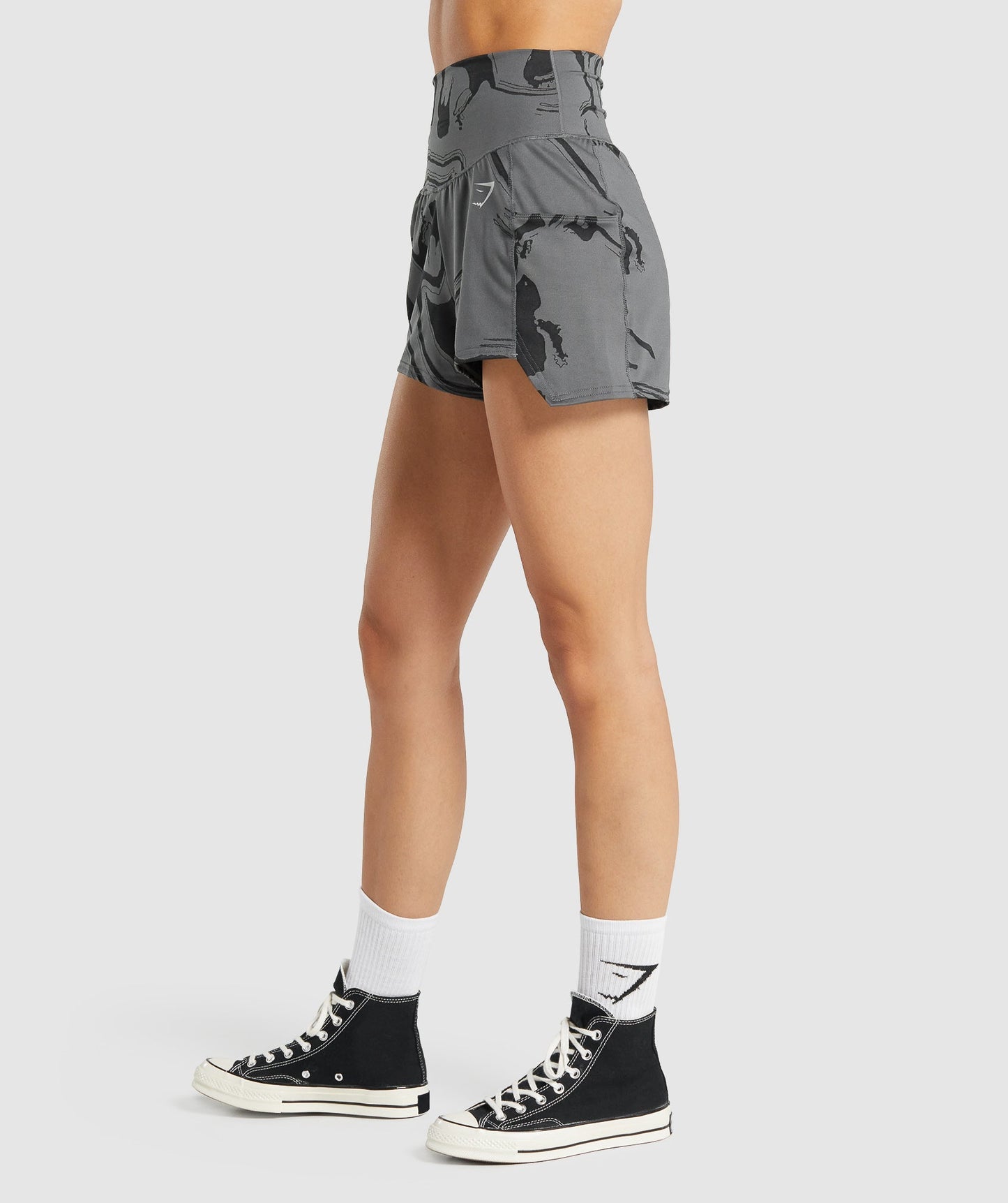GS Power Jacquard Shorts - Schwarzer Druck