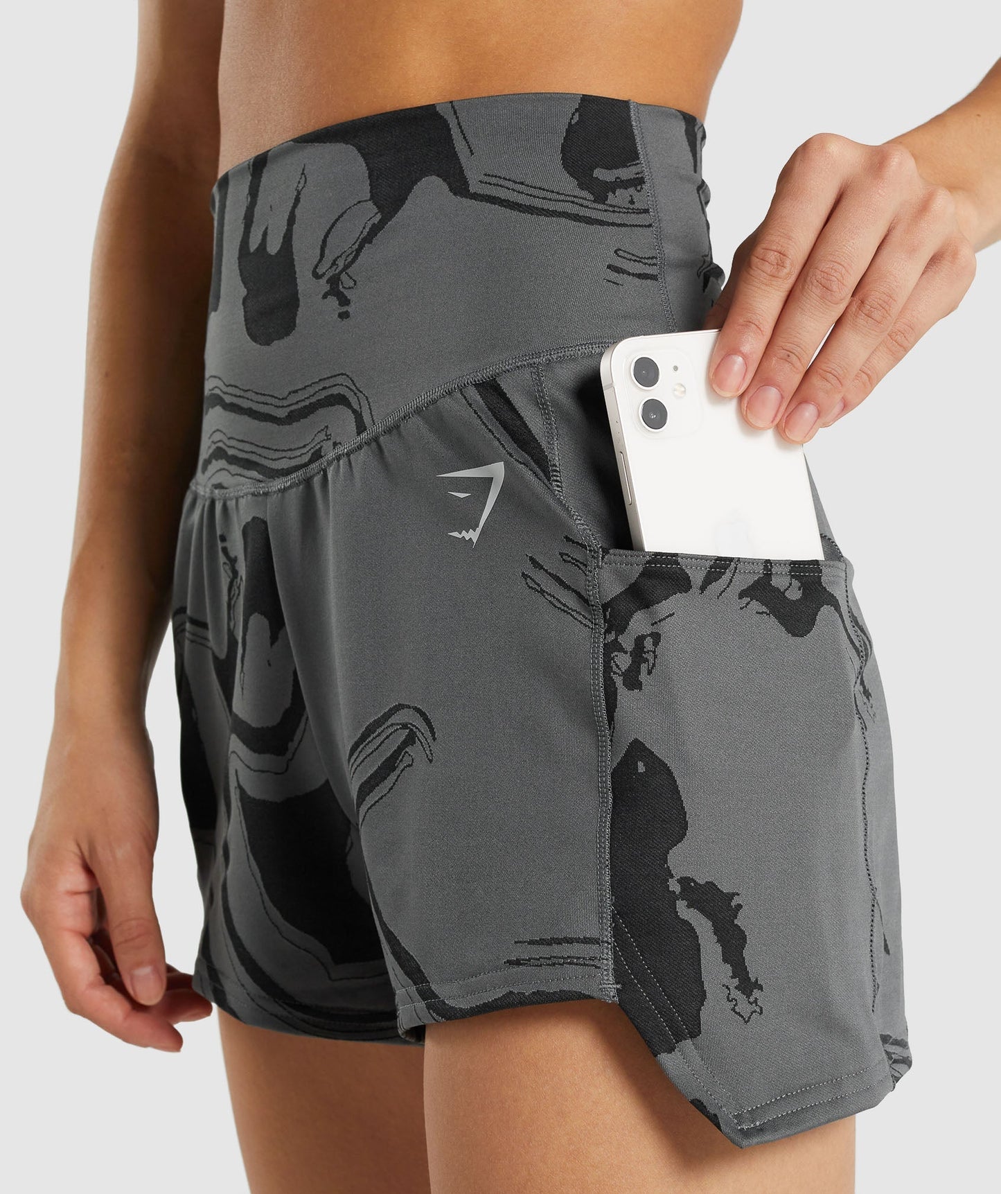 GS Power Jacquard Shorts - Schwarzer Druck