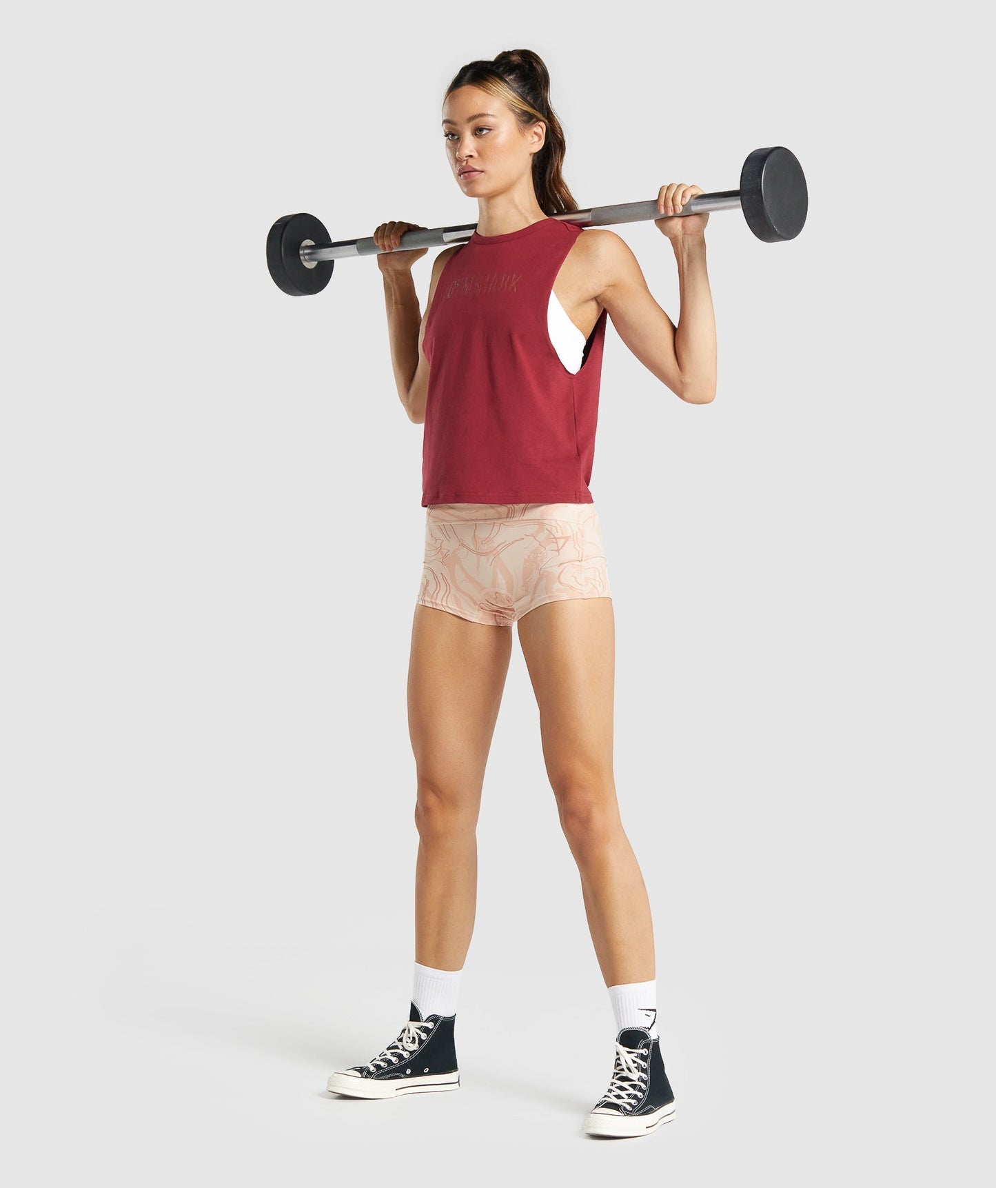 GS Power Support Shorts - Hellrosa Druck