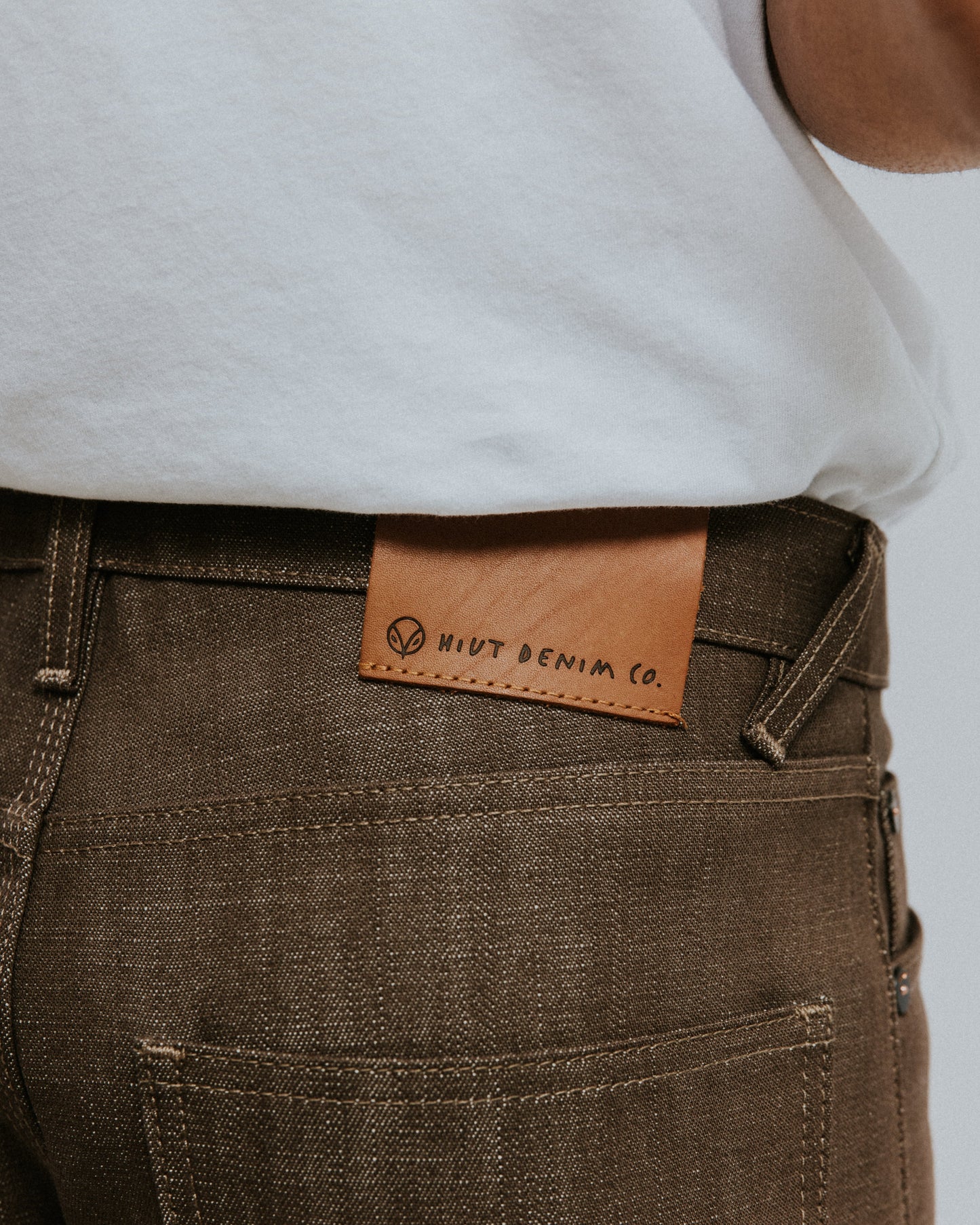 V-Fit, Anderson and Morgans - Brown Crosshatch Denim