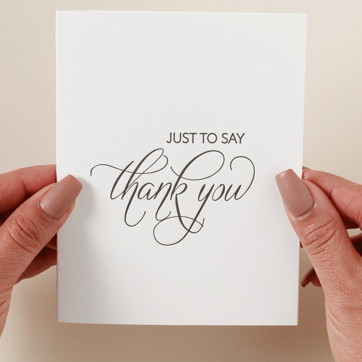 Jasper Letterpress Dankeskarte