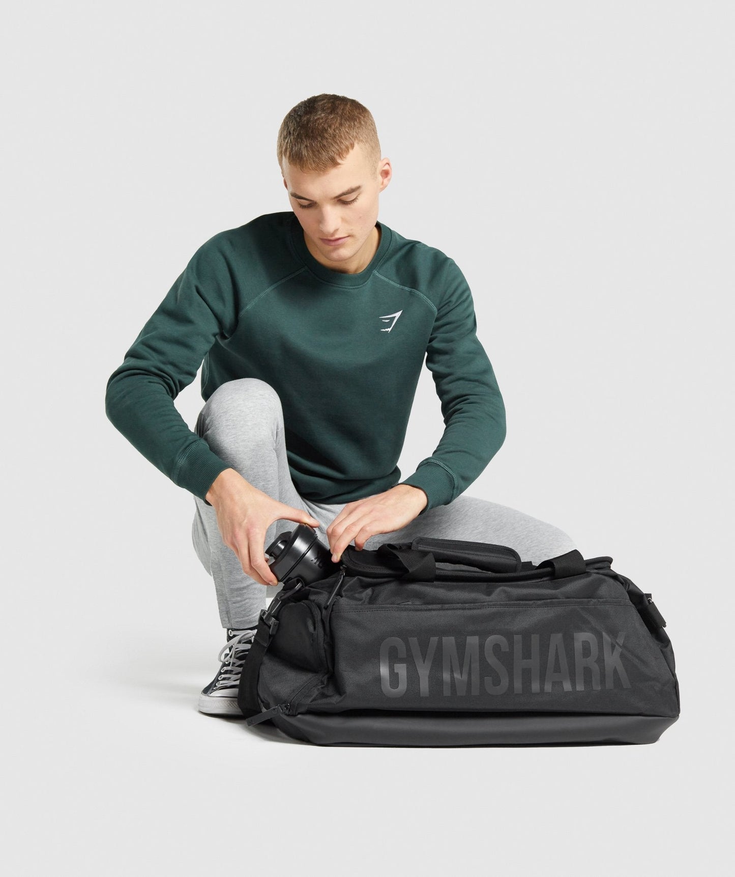 Gymshark Hifting Club Fitnessbeutel - schwarz