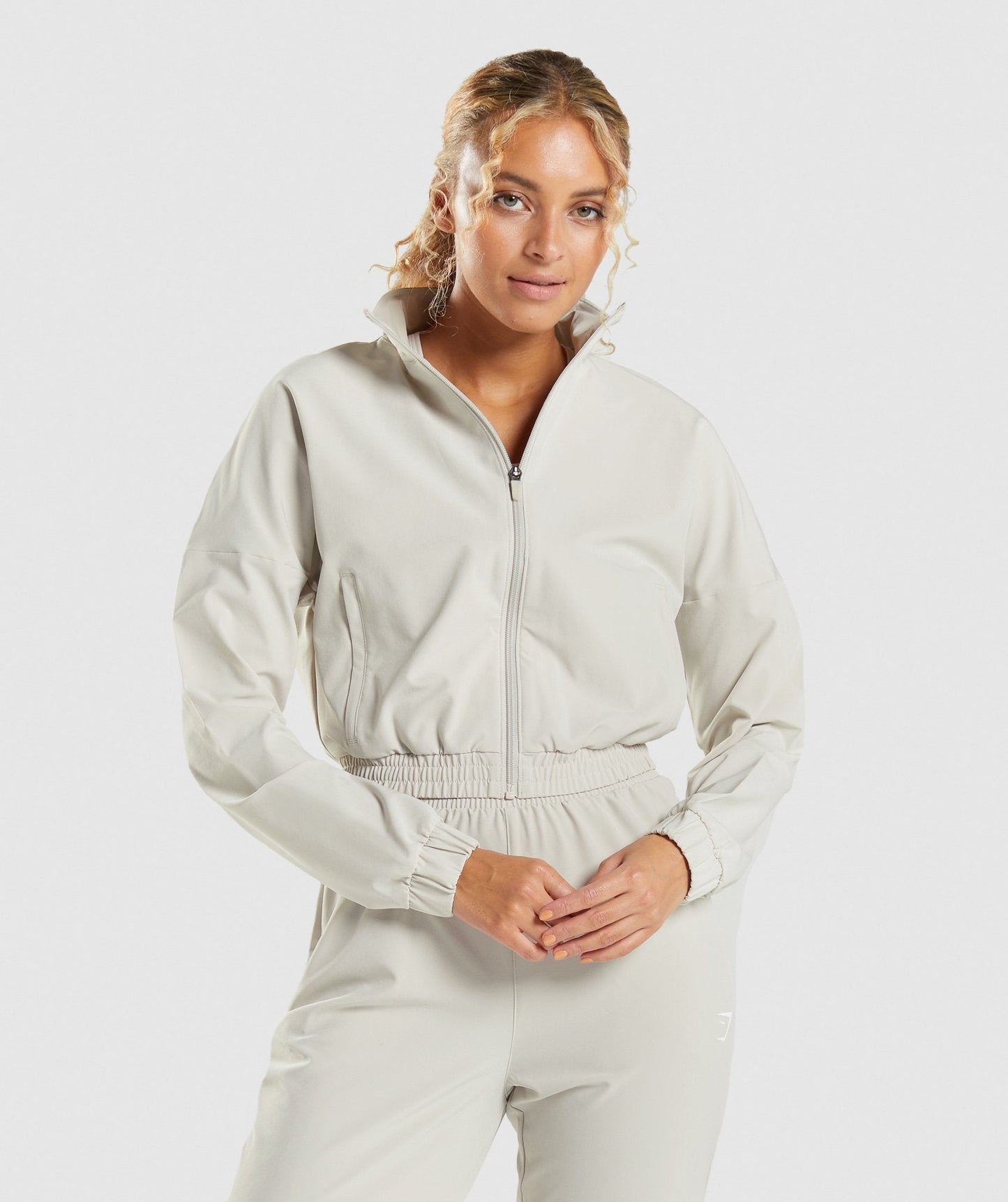 Gymshark maximieren die Track -Reißverschlussjacke - grau