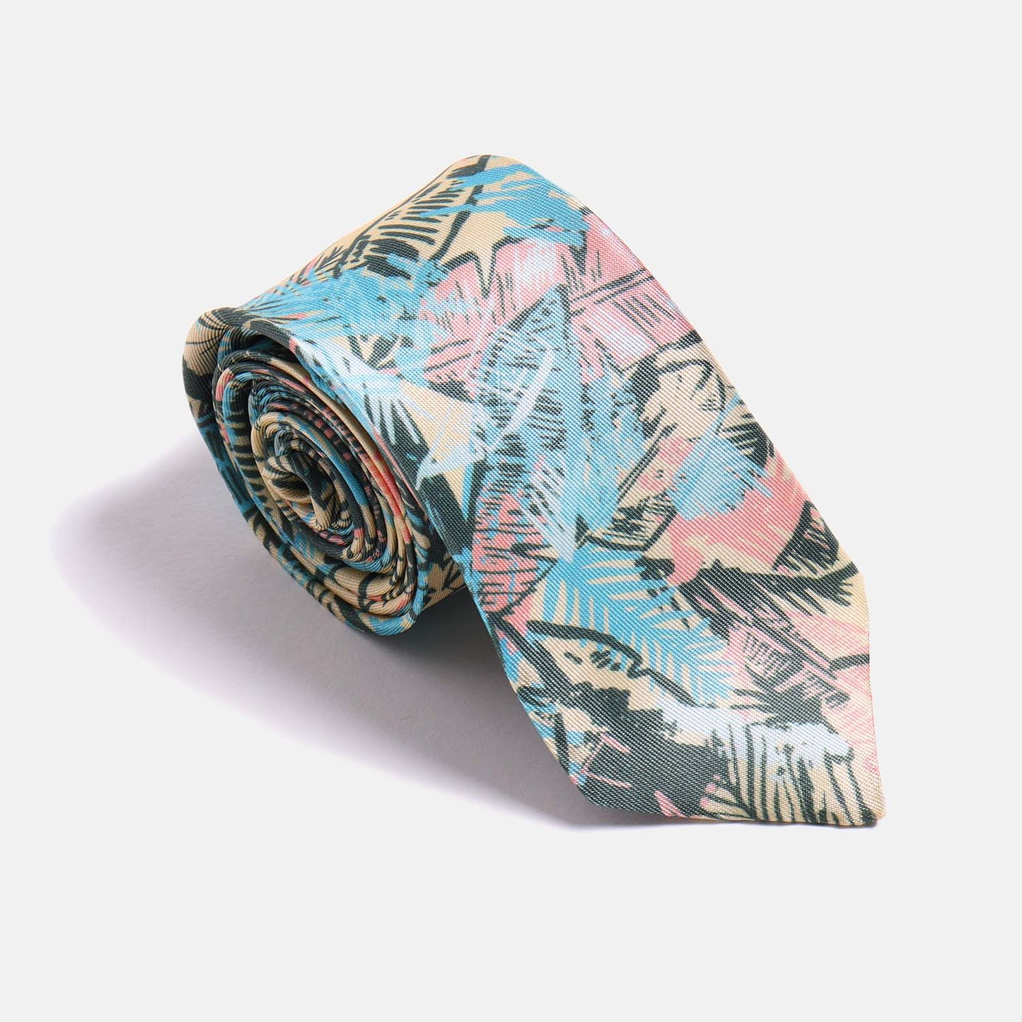 Krawatte mit Blattgold-Print