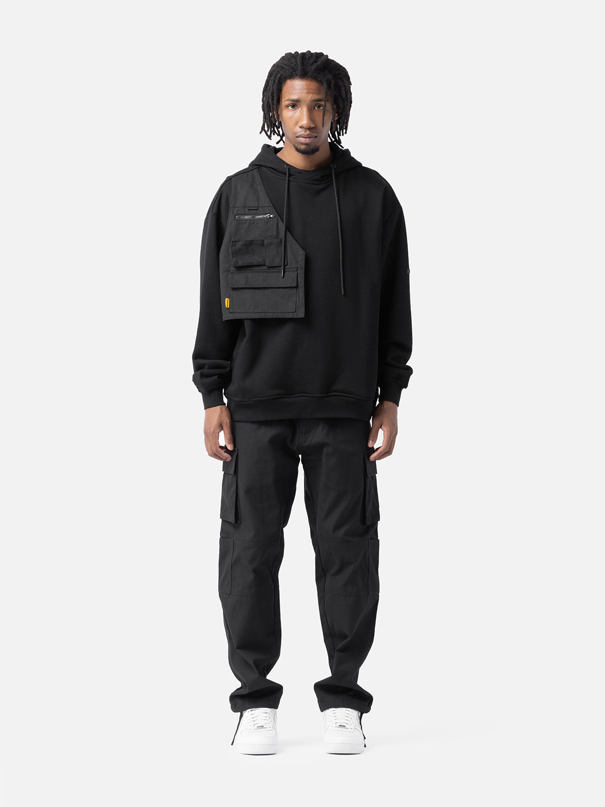 Utility Pocket Vest Hoodie