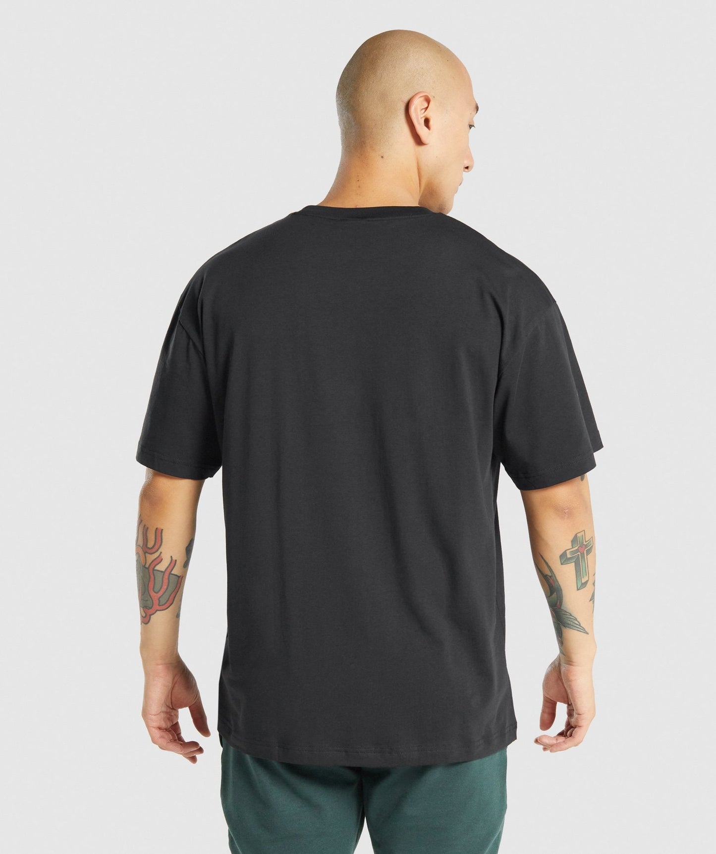 Gymshark übergroßes T -Shirt - Schwarz