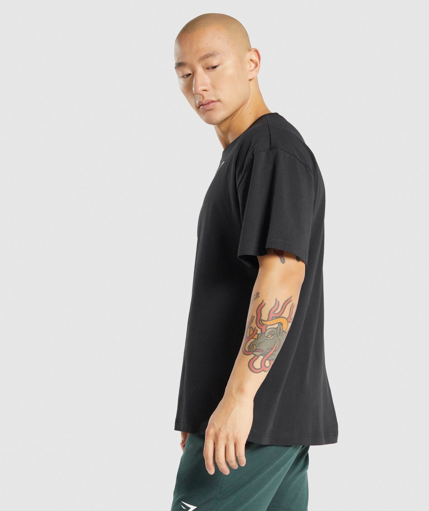 Gymshark übergroßes T -Shirt - Schwarz