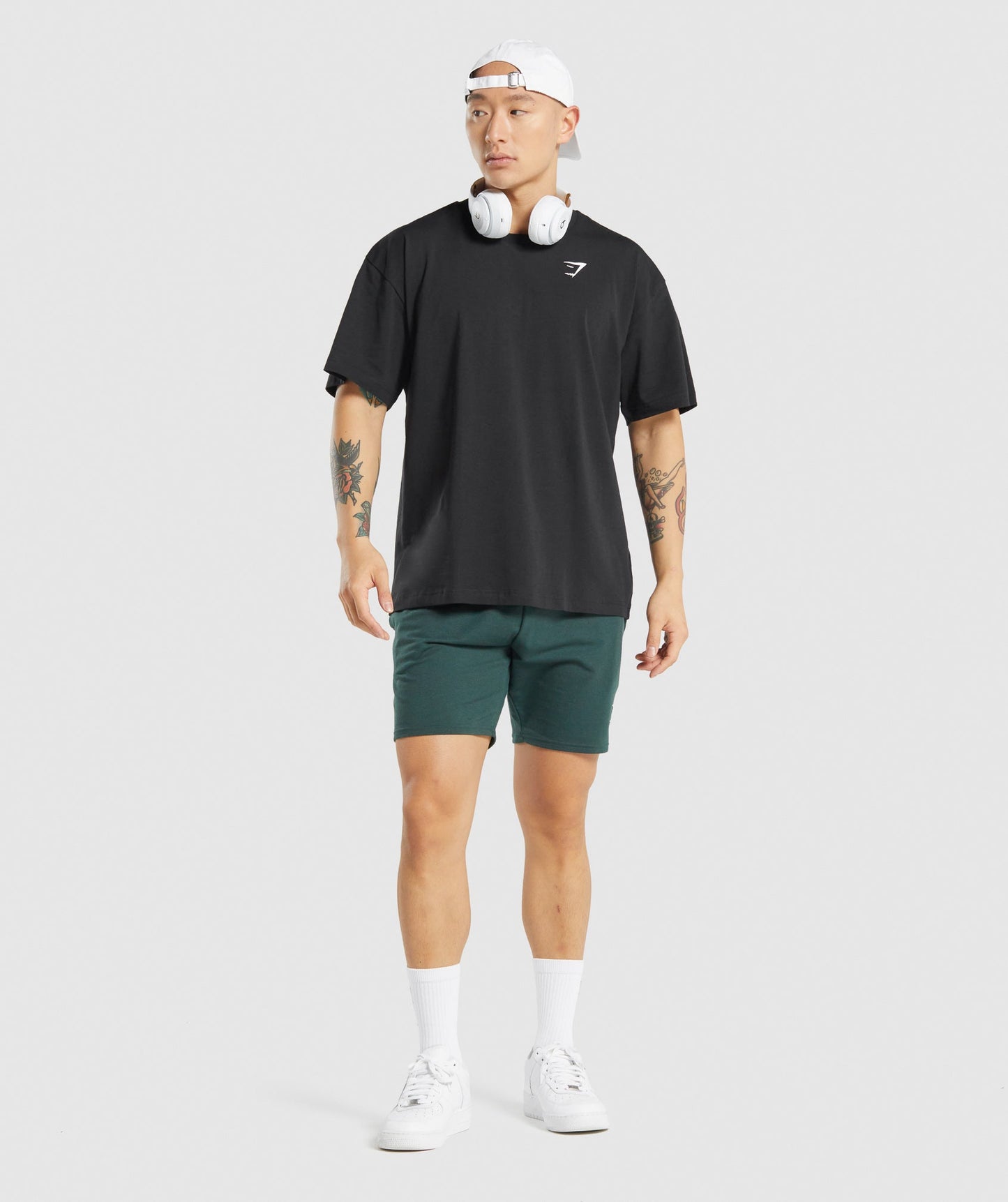 Gymshark übergroßes T -Shirt - Schwarz