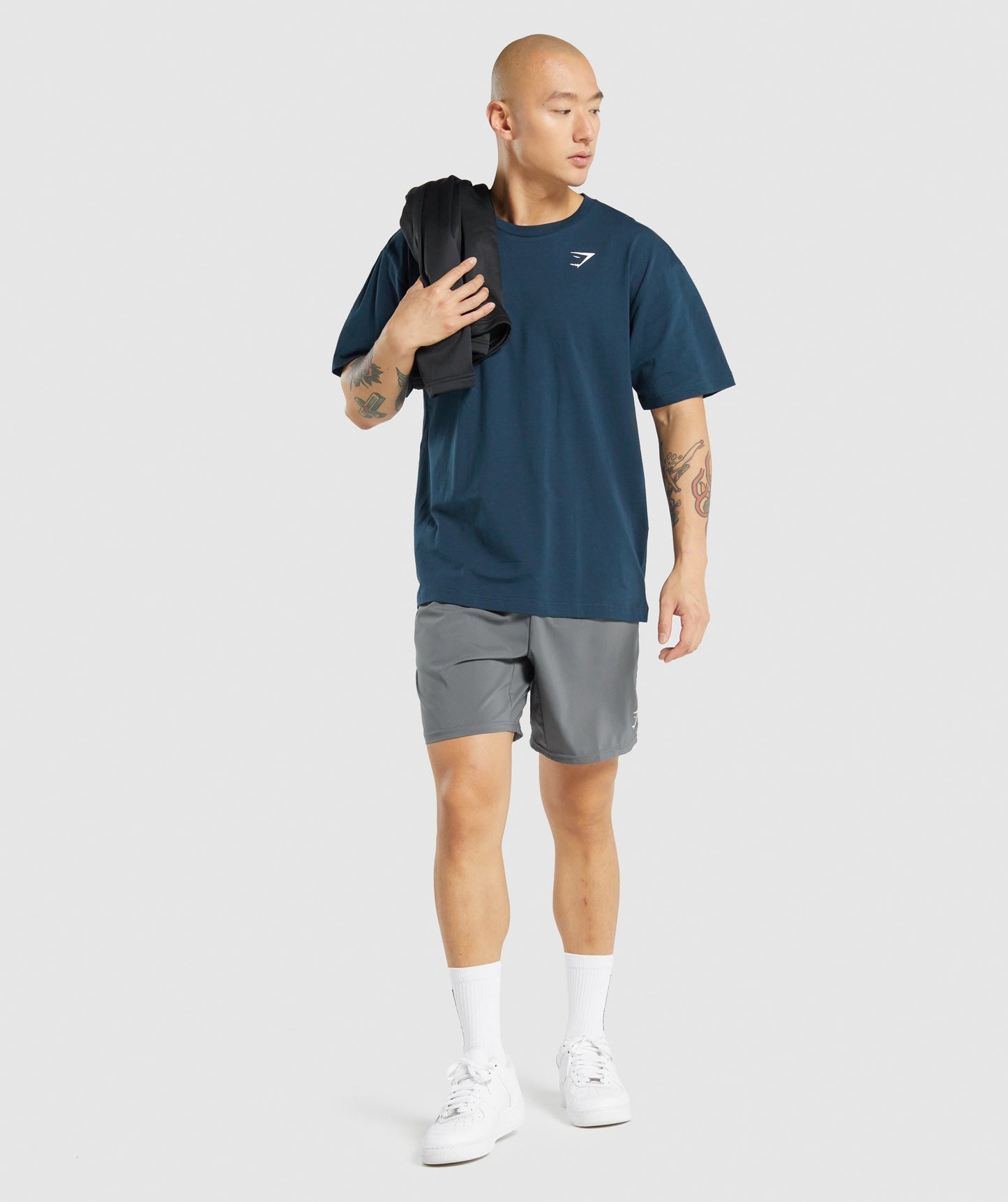 Gymshark übergroßes T -Shirt - Marine