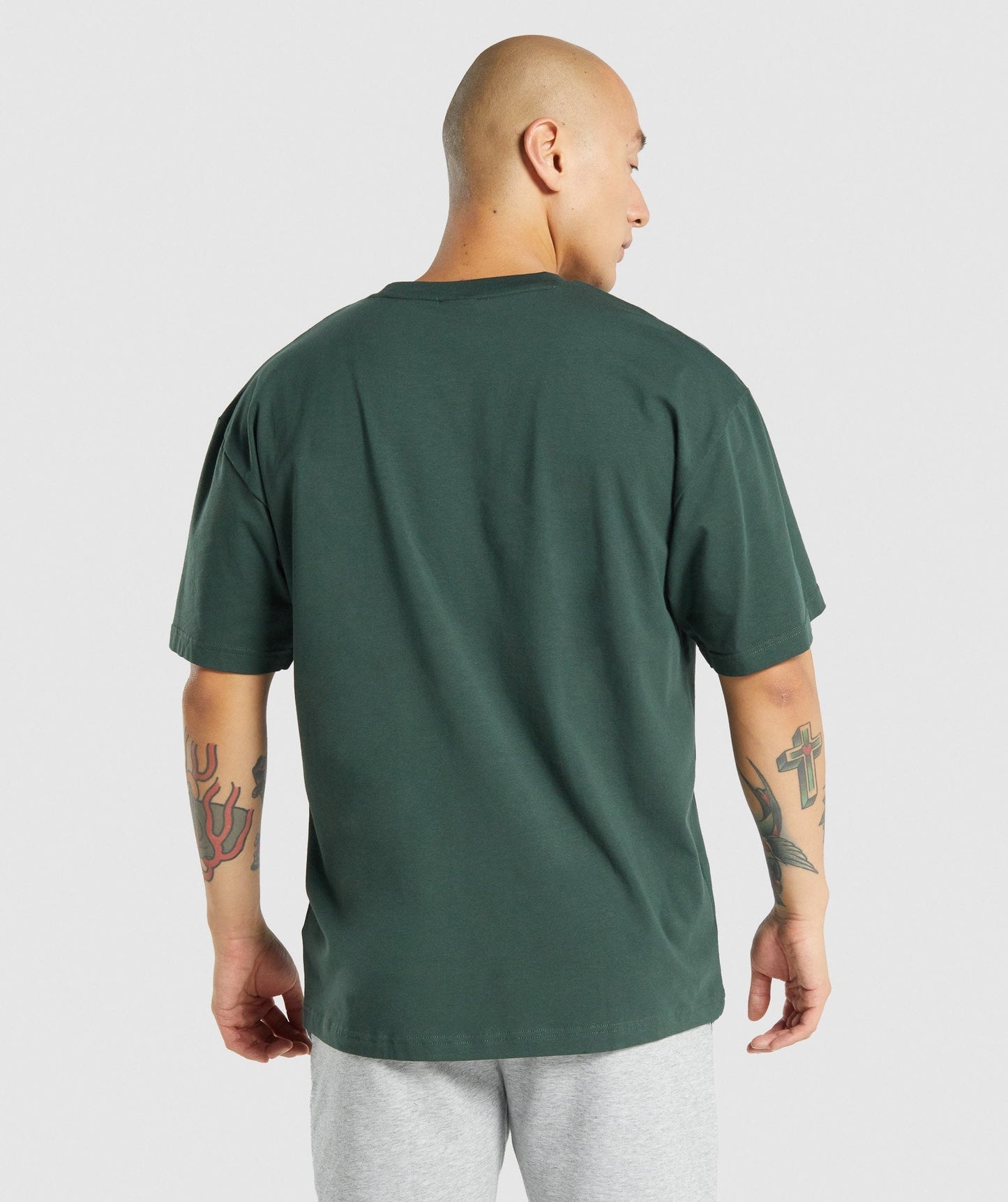 Gymshark Essential Oversized T-Shirt - Dark Green