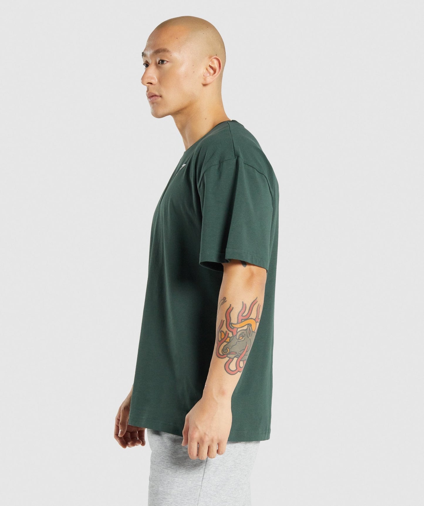 Gymshark Essential Oversized T-Shirt - Dark Green