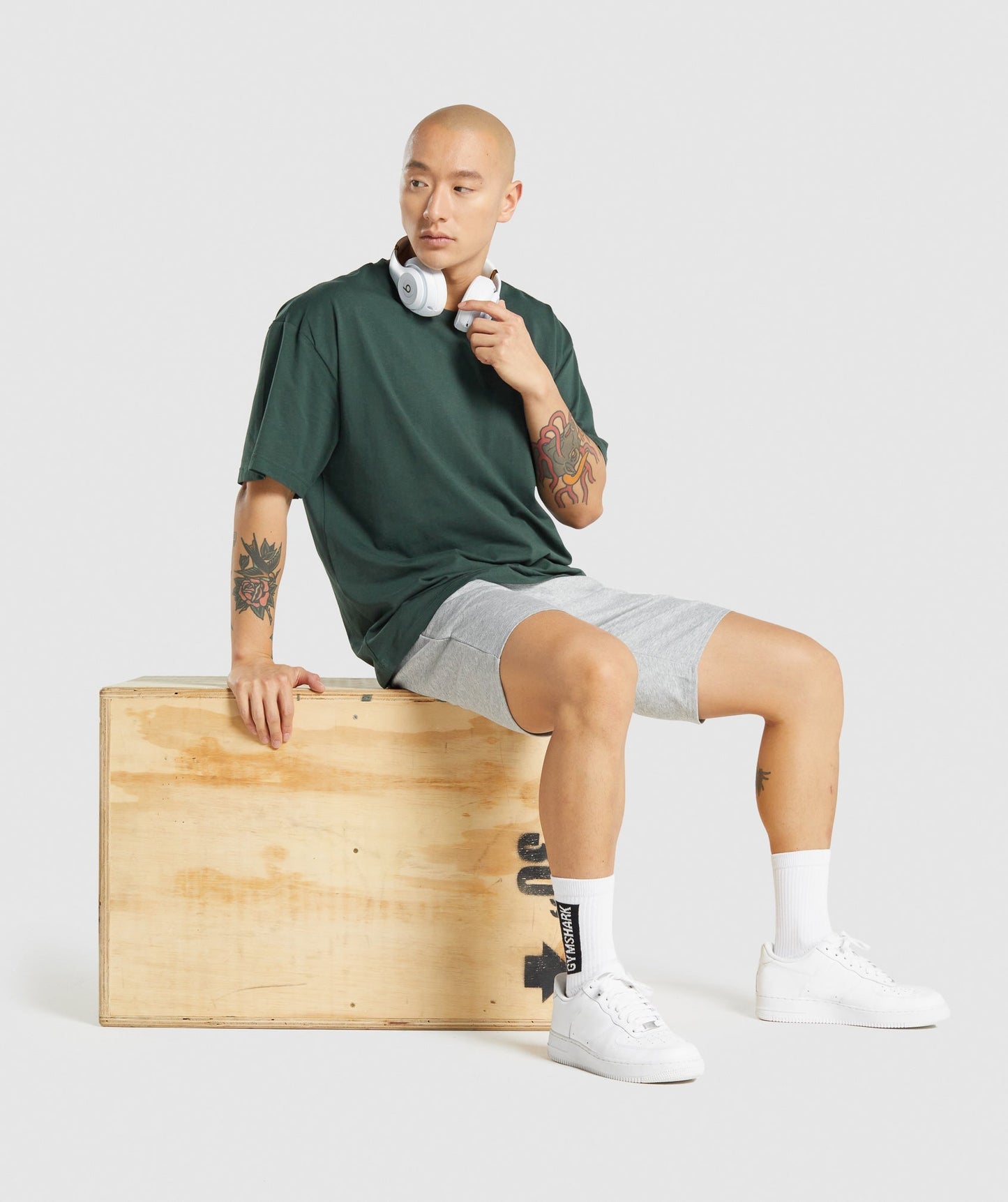 Gymshark Essential Oversized T-Shirt - Dark Green