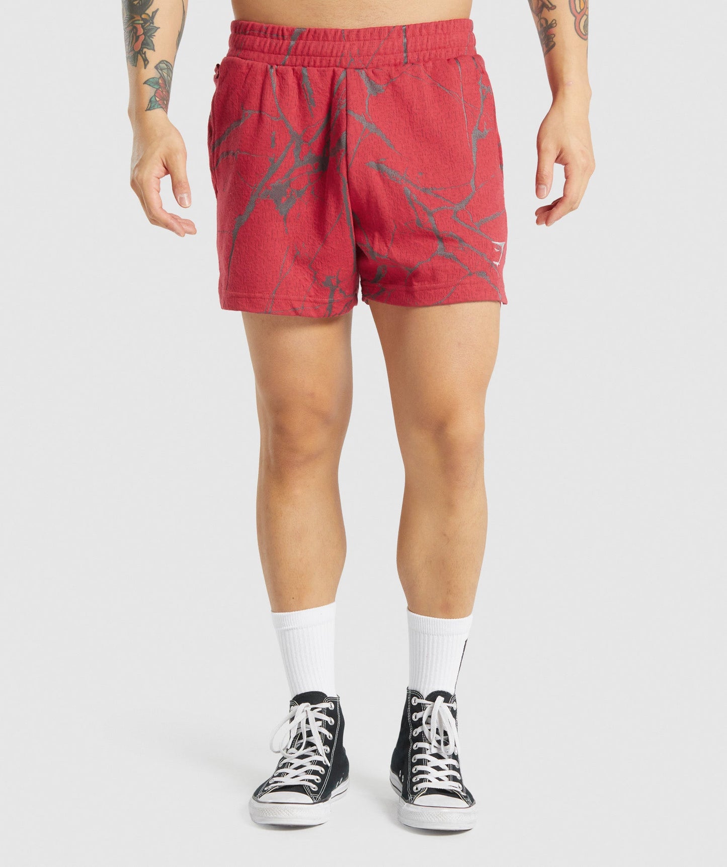 Gymshark Power 5 "Shorts - Rotdruck