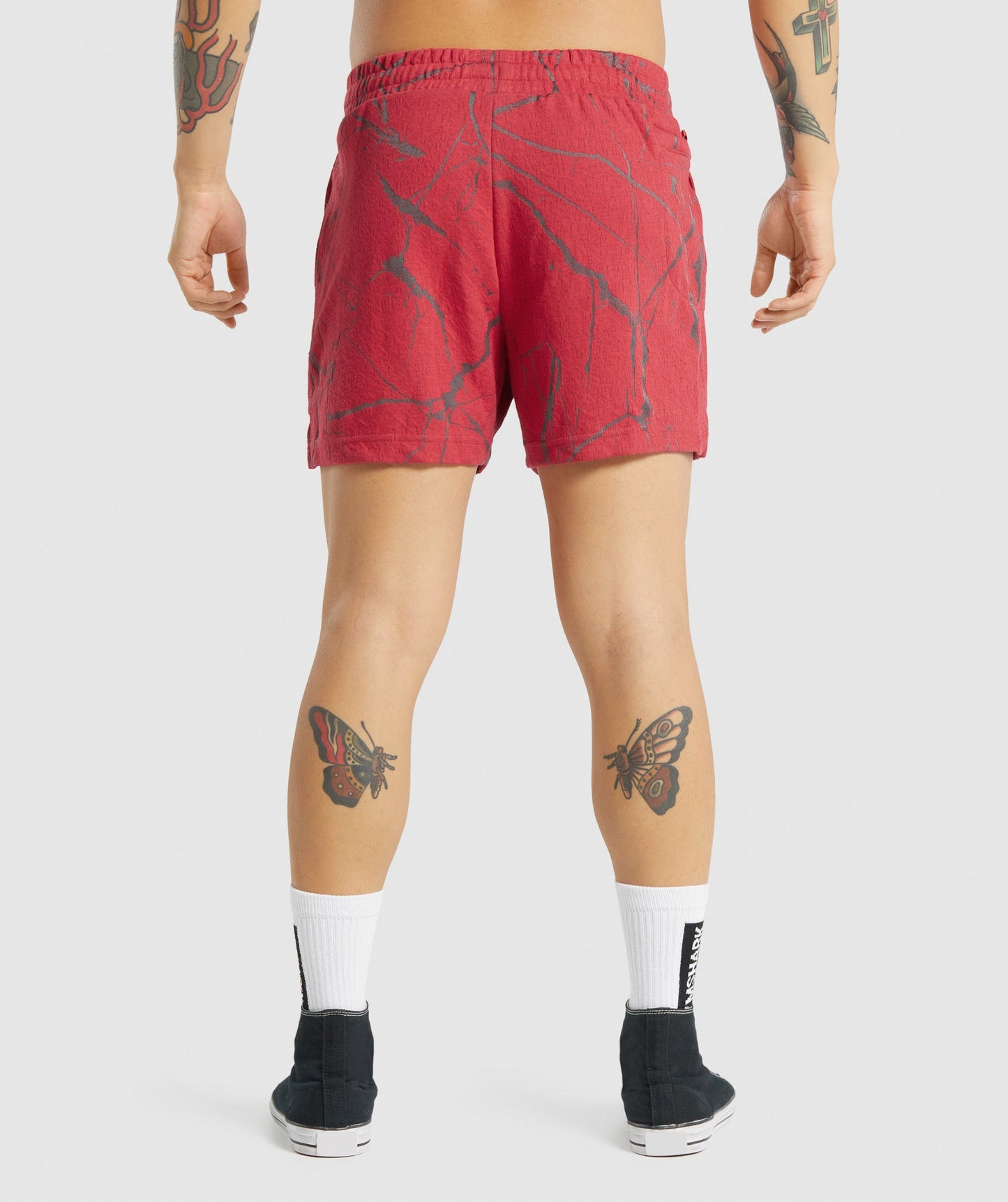 Gymshark Power 5 "Shorts - Rotdruck
