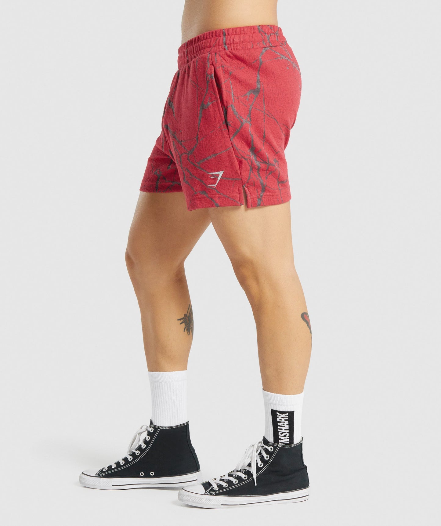 Gymshark Power 5 "Shorts - Rotdruck