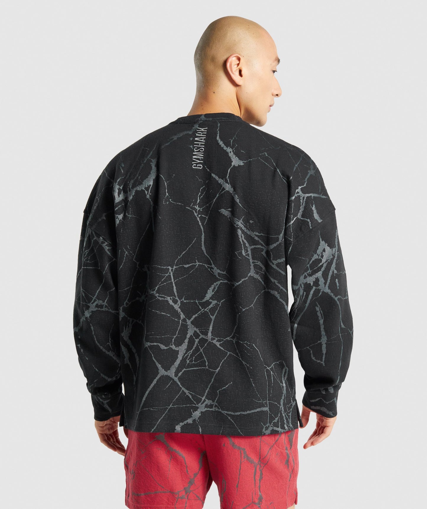 Gymshark Power Crew Sweatshirt - Black Print