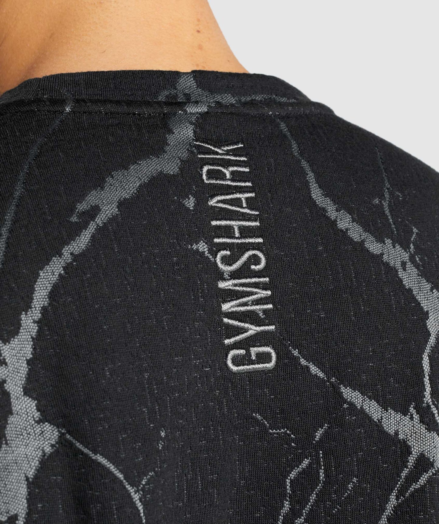 Gymshark Power Crew Sweatshirt - Black Print