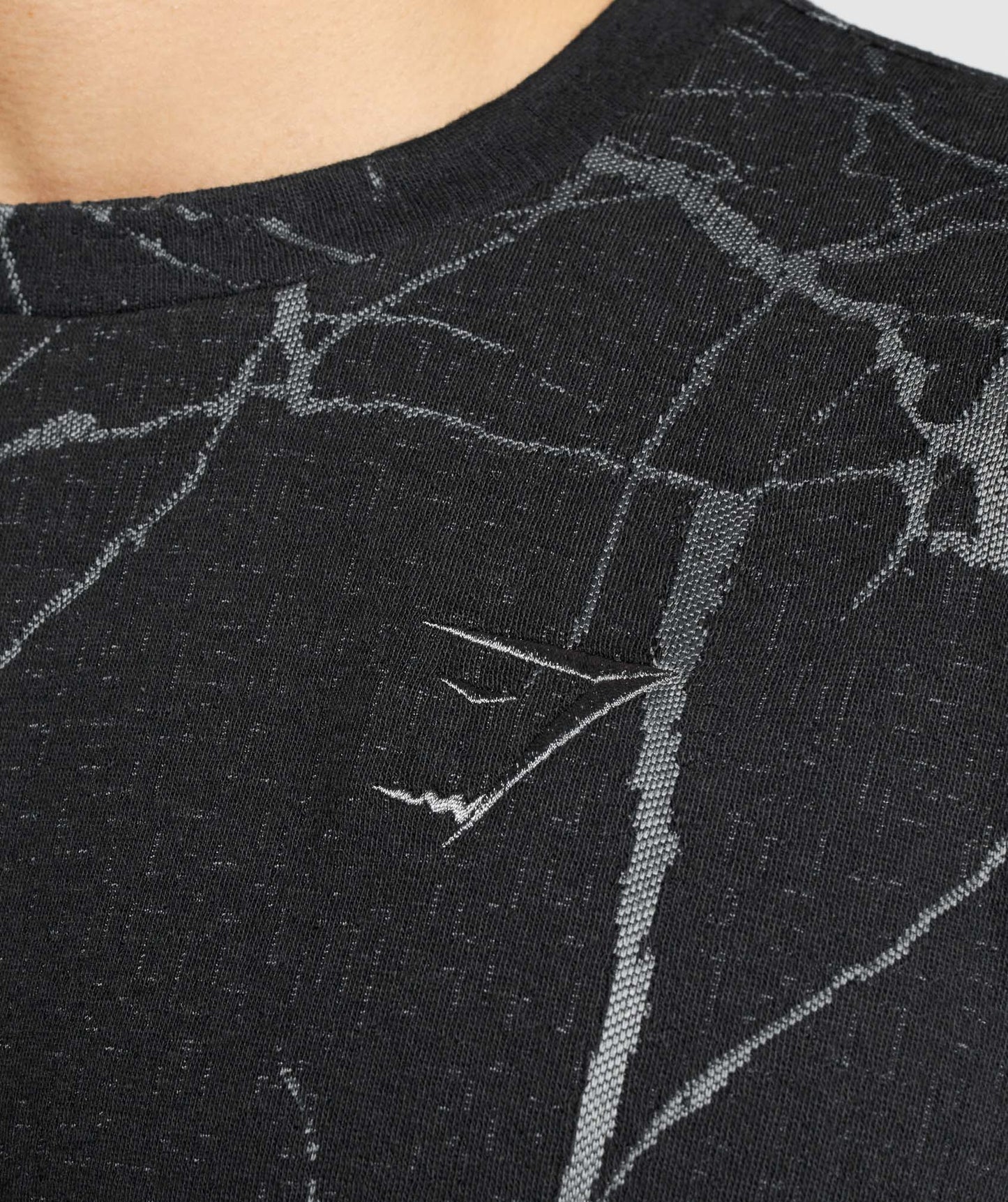 Gymshark Power Crew Sweatshirt - Black Print