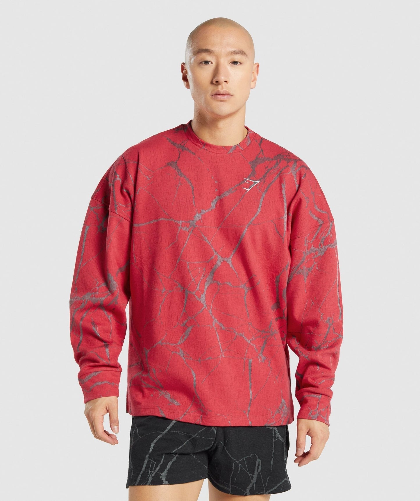 Gymshark Power Crew Sweatshirt - Rotdruck